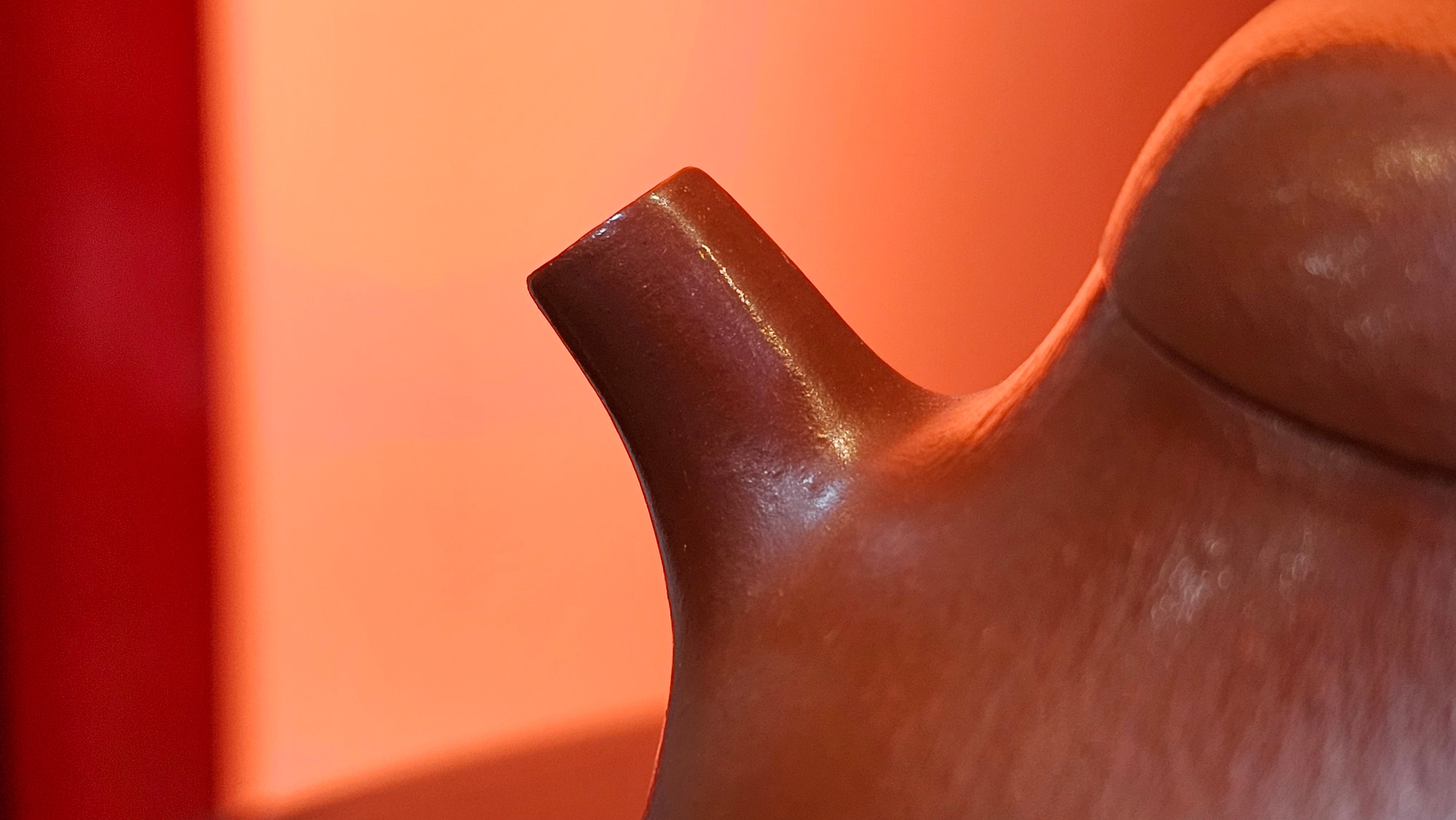 Qie Gua 茄瓜, 142.6ml, Xiao Mei Yao Zhu Ni 小煤窑朱泥,  by our Collaborative Craftsman Wang Hui 王慧。