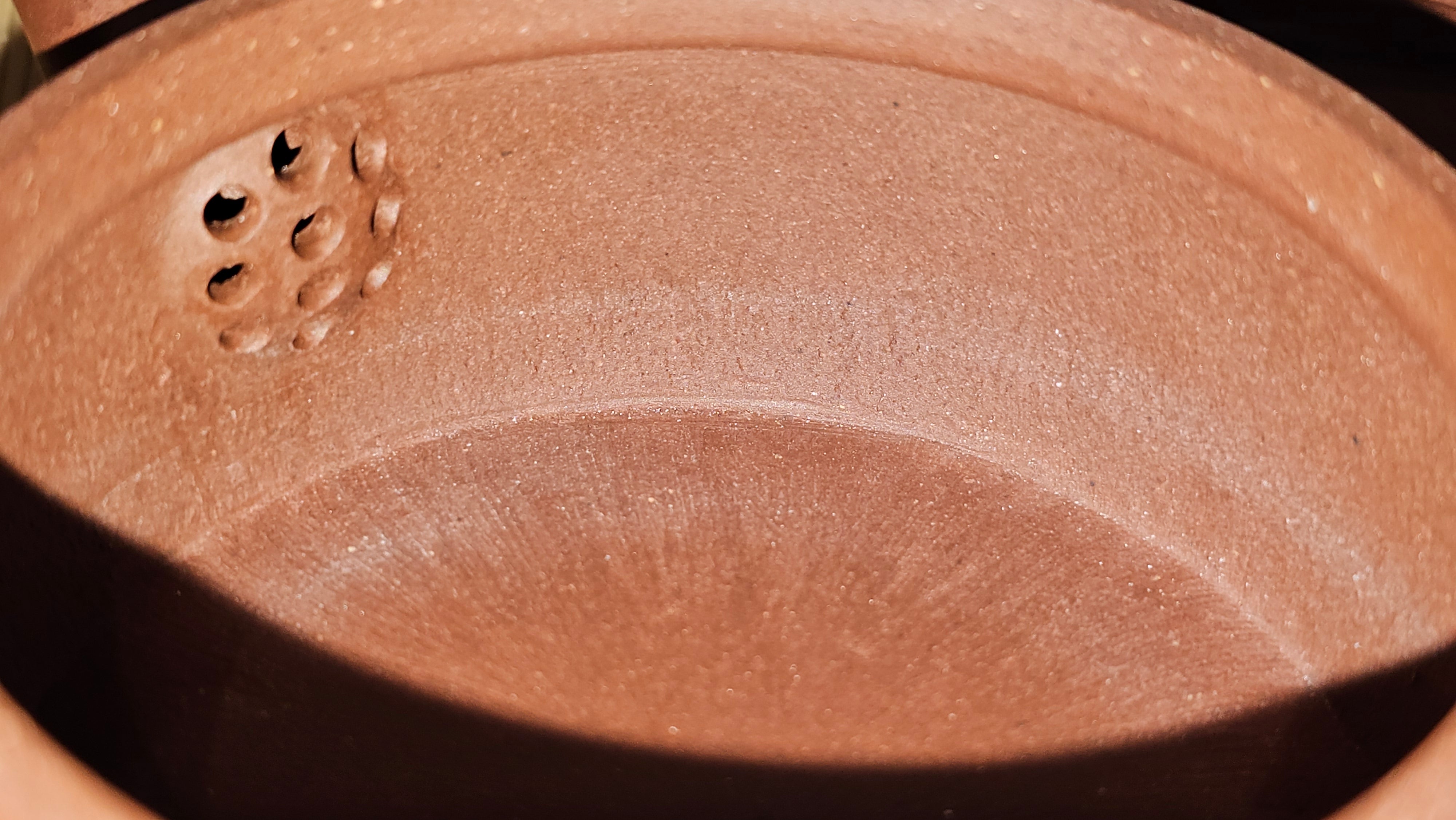 Han Wa 汉瓦, 146.5ml!  Small Volume ~ Low-Slung, Broad Han Wa!  Di Cao Qing Zi Ni 底槽青紫泥, by Craftsman Gu Xiao Ming 顾小明 ~ Congratulations to Mr K., 1900hrs 7th June 2025, San Francisco, CA.