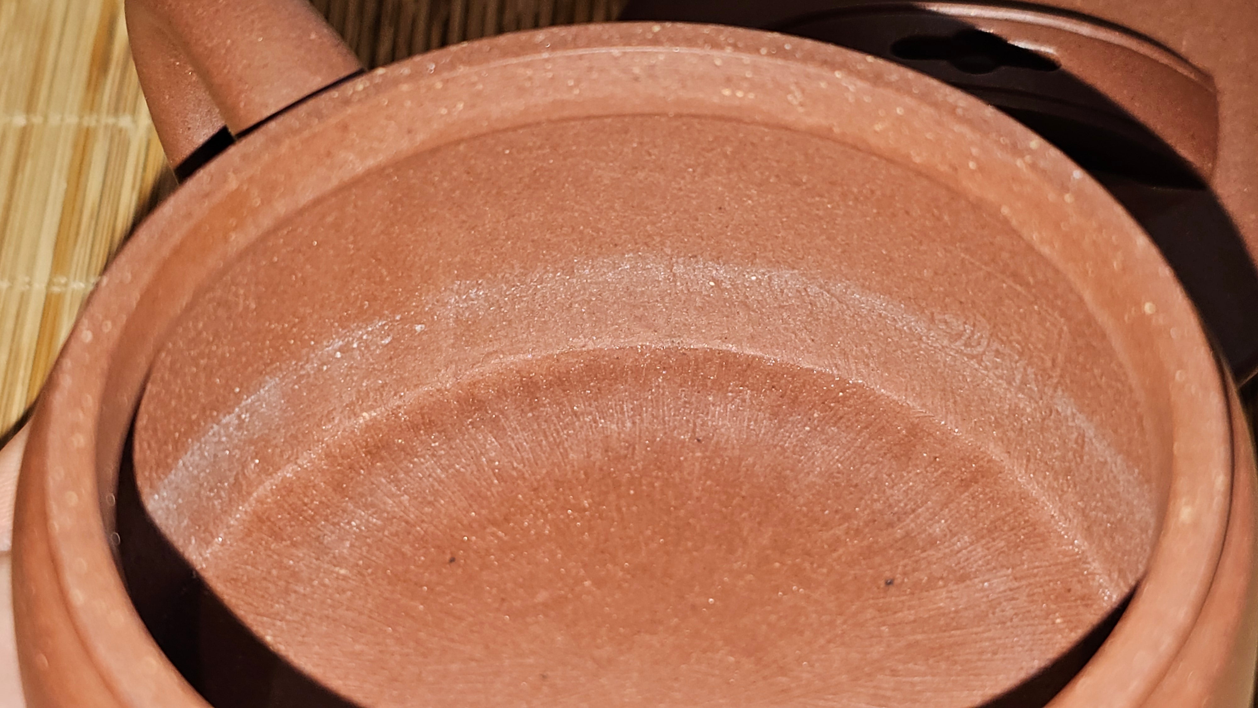 Han Wa 汉瓦, 146.5ml!  Small Volume ~ Low-Slung, Broad Han Wa!  Di Cao Qing Zi Ni 底槽青紫泥, by Craftsman Gu Xiao Ming 顾小明 ~ Congratulations to Mr K., 1900hrs 7th June 2025, San Francisco, CA.