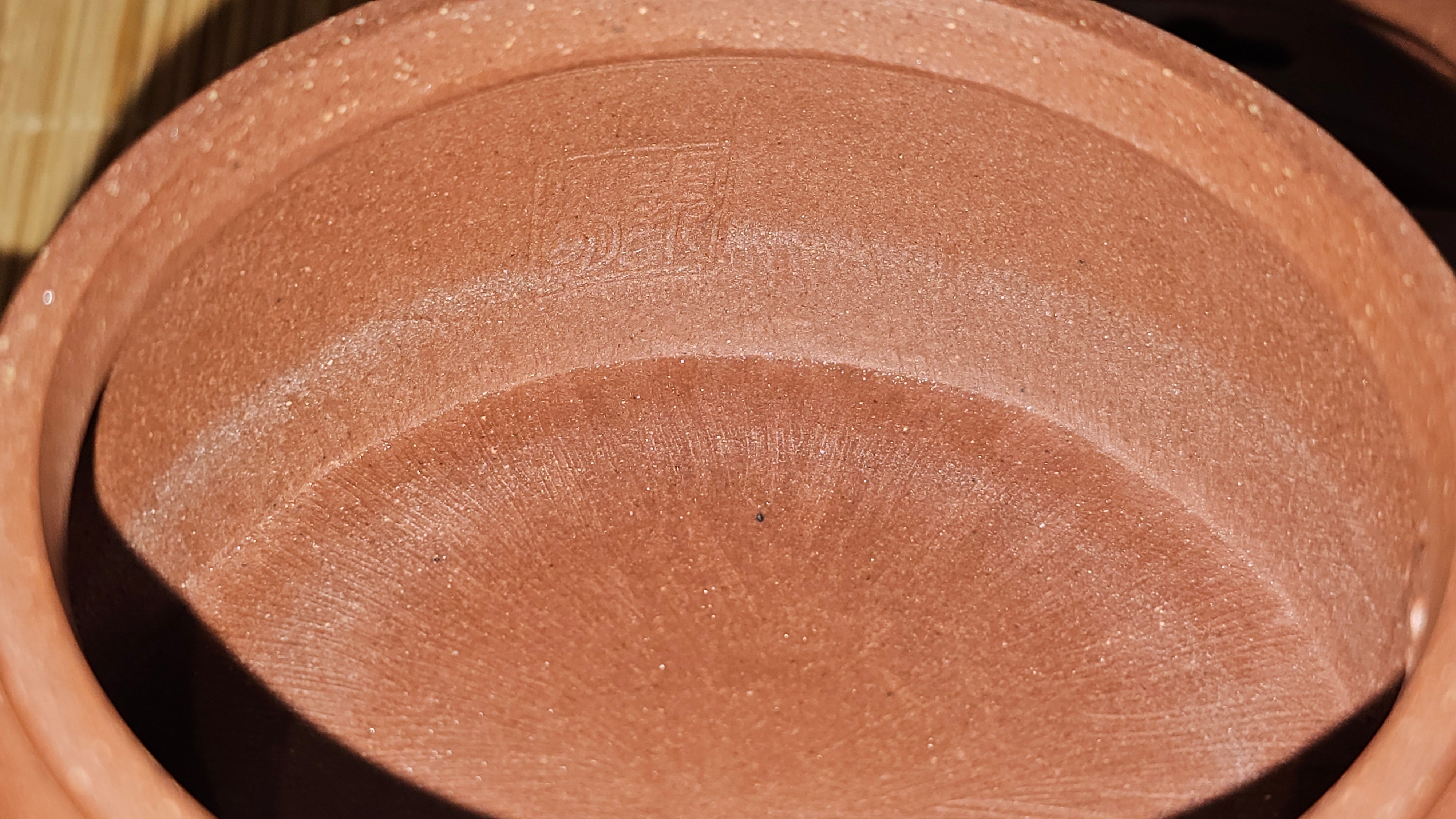 Han Wa 汉瓦, 146.5ml!  Small Volume ~ Low-Slung, Broad Han Wa!  Di Cao Qing Zi Ni 底槽青紫泥, by Craftsman Gu Xiao Ming 顾小明 ~ Congratulations to Mr K., 1900hrs 7th June 2025, San Francisco, CA.