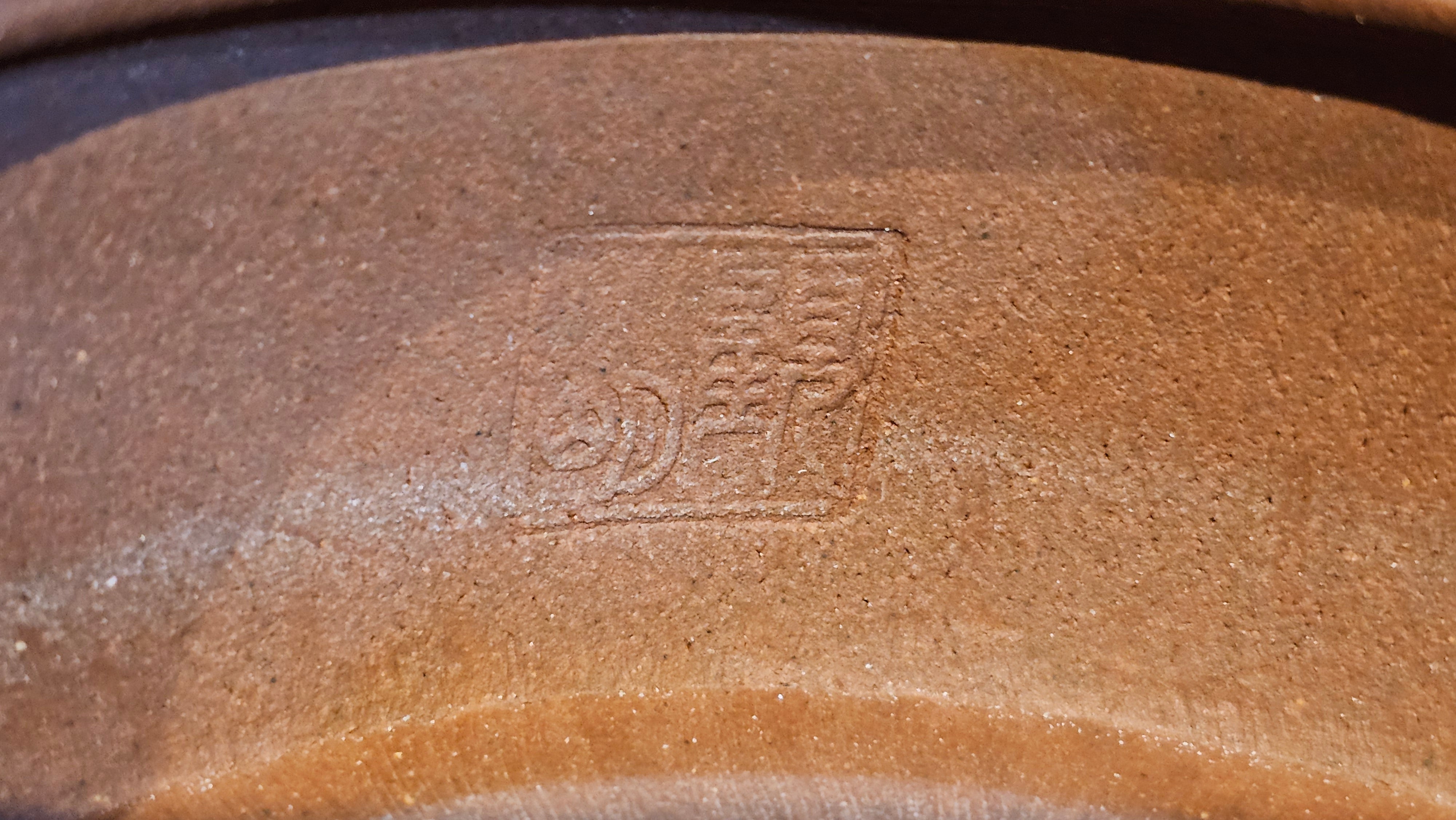 Han Wa 汉瓦, 146.5ml!  Small Volume ~ Low-Slung, Broad Han Wa!  Di Cao Qing Zi Ni 底槽青紫泥, by Craftsman Gu Xiao Ming 顾小明 ~ Congratulations to Mr K., 1900hrs 7th June 2025, San Francisco, CA.