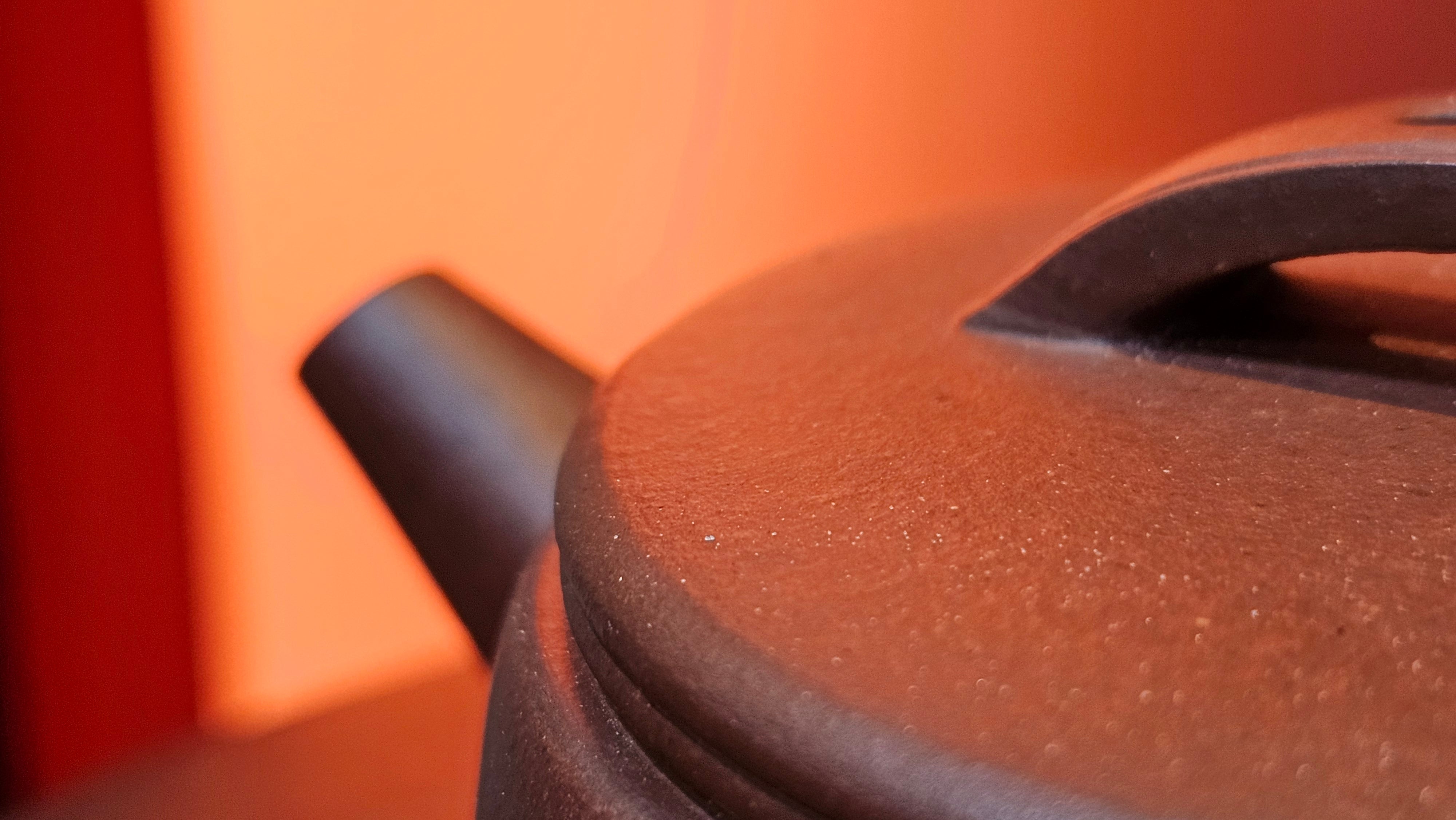 Han Wa 汉瓦, 146.5ml!  Small Volume ~ Low-Slung, Broad Han Wa!  Di Cao Qing Zi Ni 底槽青紫泥, by Craftsman Gu Xiao Ming 顾小明 ~ Congratulations to Mr K., 1900hrs 7th June 2025, San Francisco, CA.