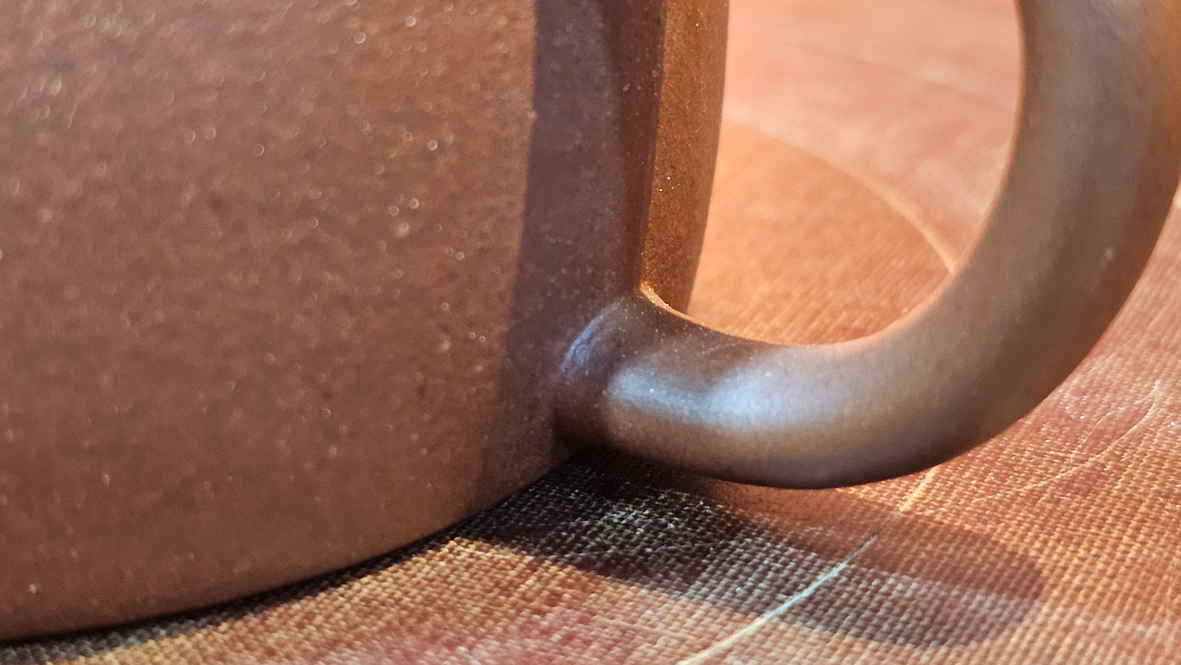 Han Wa 汉瓦, 146.5ml!  Small Volume ~ Low-Slung, Broad Han Wa!  Di Cao Qing Zi Ni 底槽青紫泥, by Craftsman Gu Xiao Ming 顾小明 ~ Congratulations to Mr K., 1900hrs 7th June 2025, San Francisco, CA.