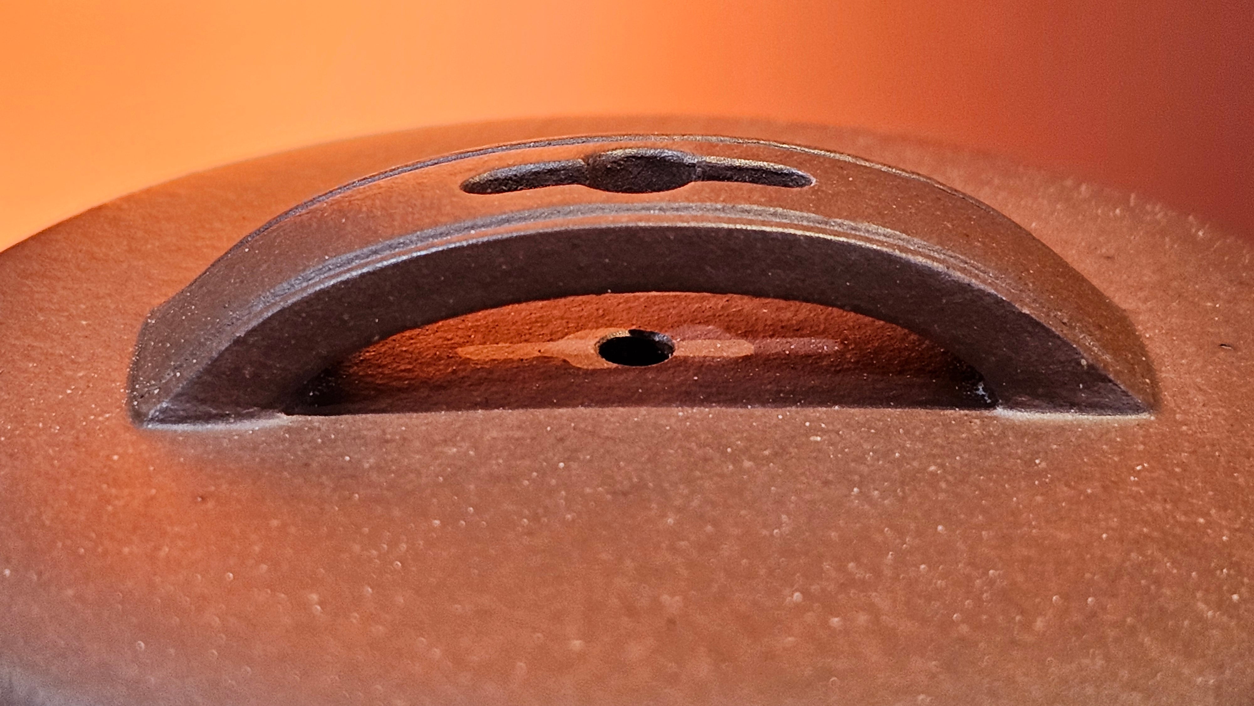 Han Wa 汉瓦, 146.5ml!  Small Volume ~ Low-Slung, Broad Han Wa!  Di Cao Qing Zi Ni 底槽青紫泥, by Craftsman Gu Xiao Ming 顾小明 ~ Congratulations to Mr K., 1900hrs 7th June 2025, San Francisco, CA.