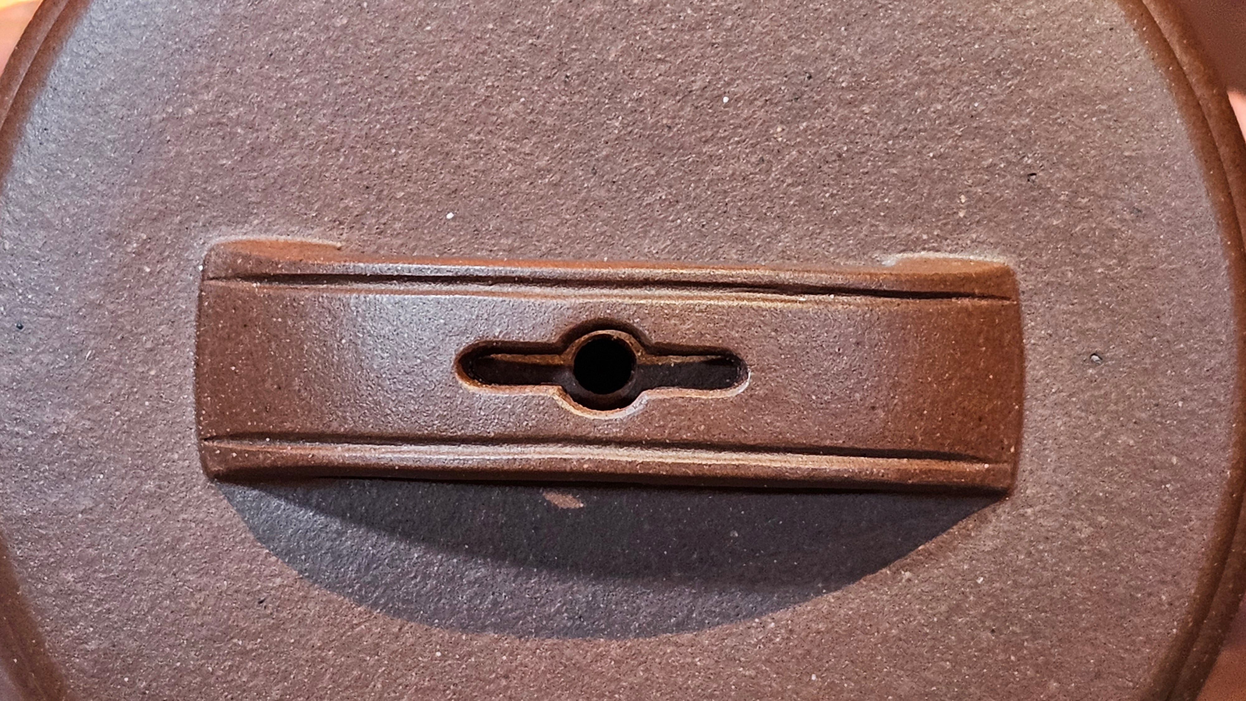 Han Wa 汉瓦, 146.5ml!  Small Volume ~ Low-Slung, Broad Han Wa!  Di Cao Qing Zi Ni 底槽青紫泥, by Craftsman Gu Xiao Ming 顾小明 ~ Congratulations to Mr K., 1900hrs 7th June 2025, San Francisco, CA.