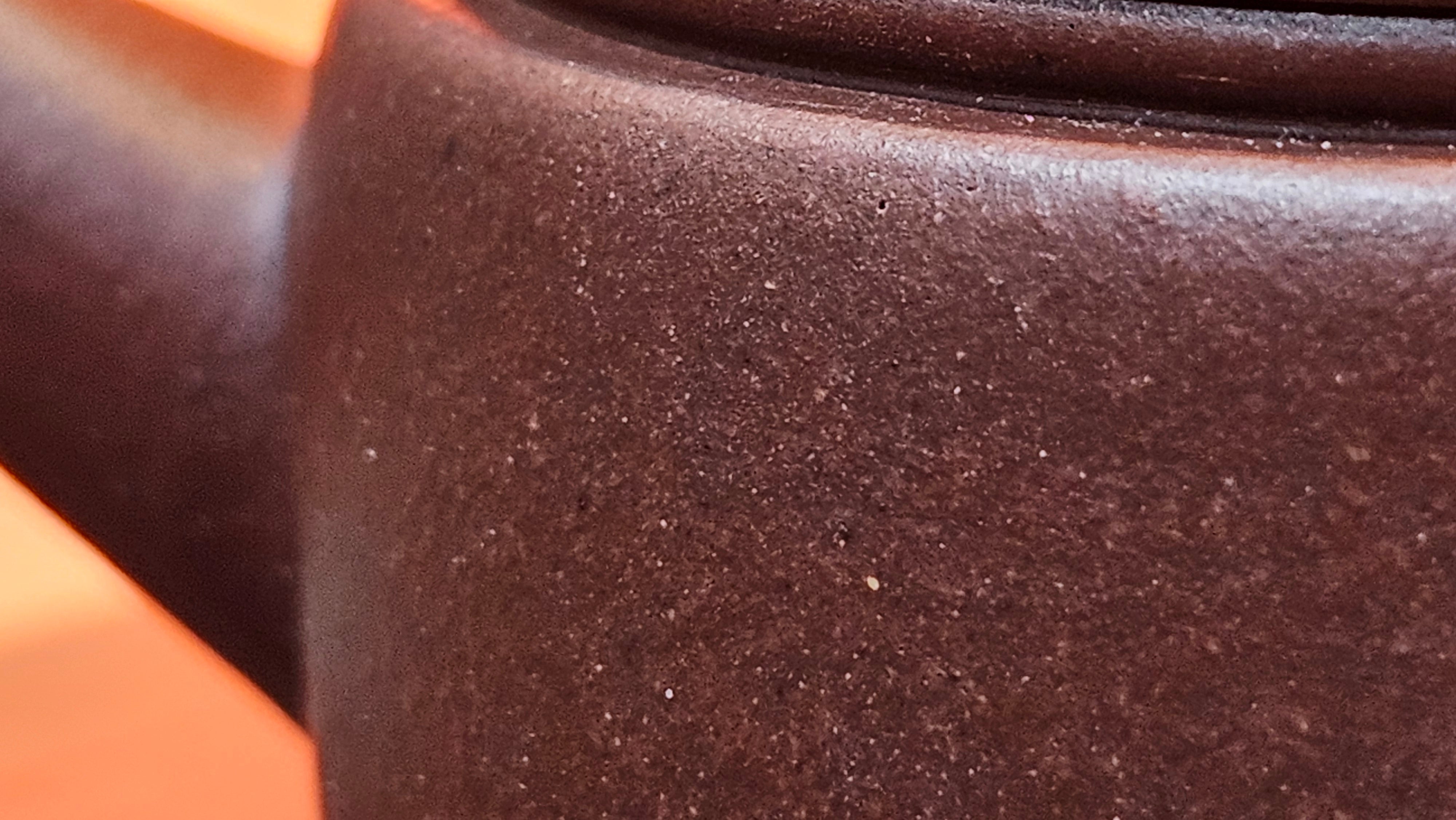 Han Wa 汉瓦, 146.5ml!  Small Volume ~ Low-Slung, Broad Han Wa!  Di Cao Qing Zi Ni 底槽青紫泥, by Craftsman Gu Xiao Ming 顾小明 ~ Congratulations to Mr K., 1900hrs 7th June 2025, San Francisco, CA.