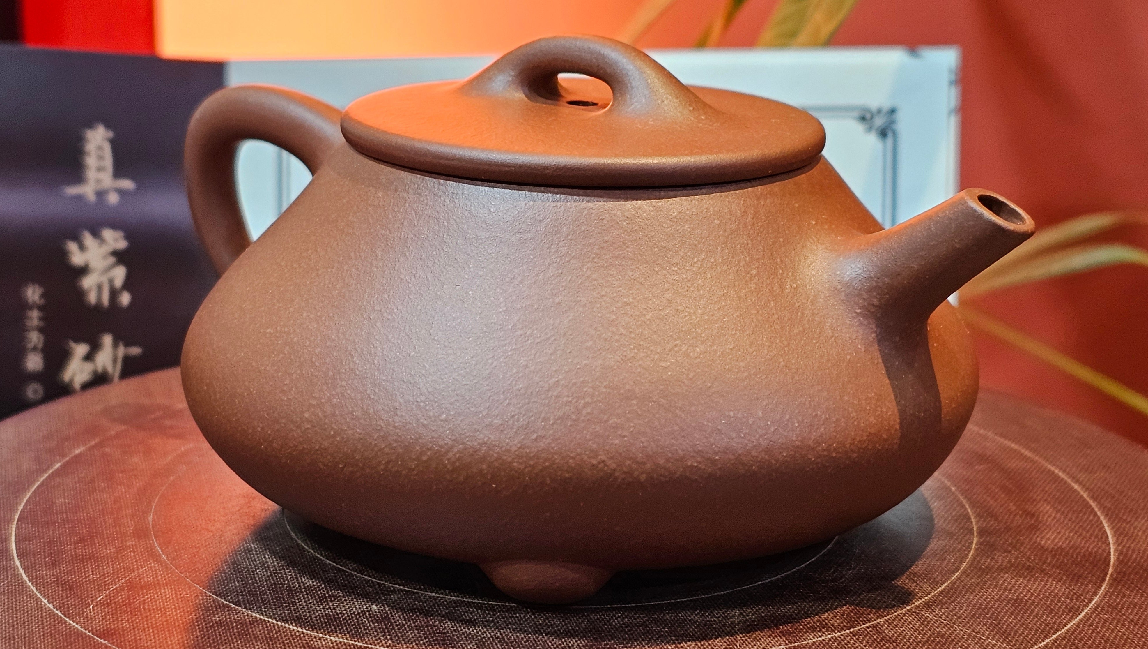 Shuo Piao 硕瓢, 227.5ml, Zi Ni 紫泥, by our Collaborative Craftsman Chen Huan 陈欢 ~ Congratulations to Ms Z., 0030hrs 11th June 2025, Hoboken, NJ.