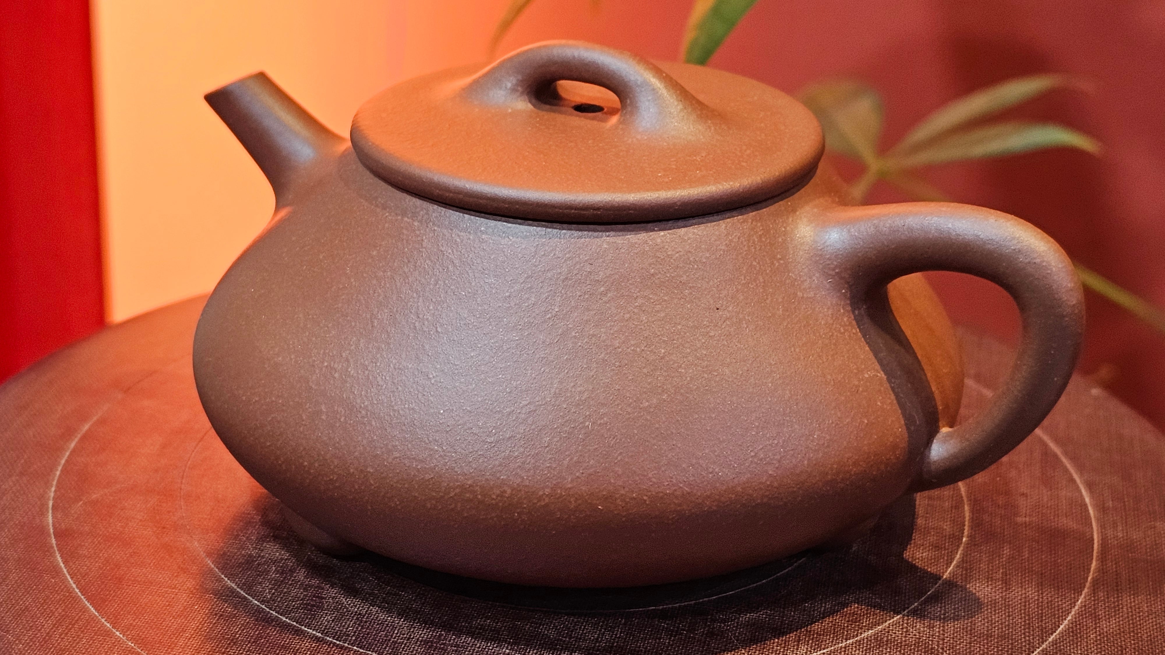 Shuo Piao 硕瓢, 227.5ml, Zi Ni 紫泥, by our Collaborative Craftsman Chen Huan 陈欢 ~ Congratulations to Ms Z., 0030hrs 11th June 2025, Hoboken, NJ.