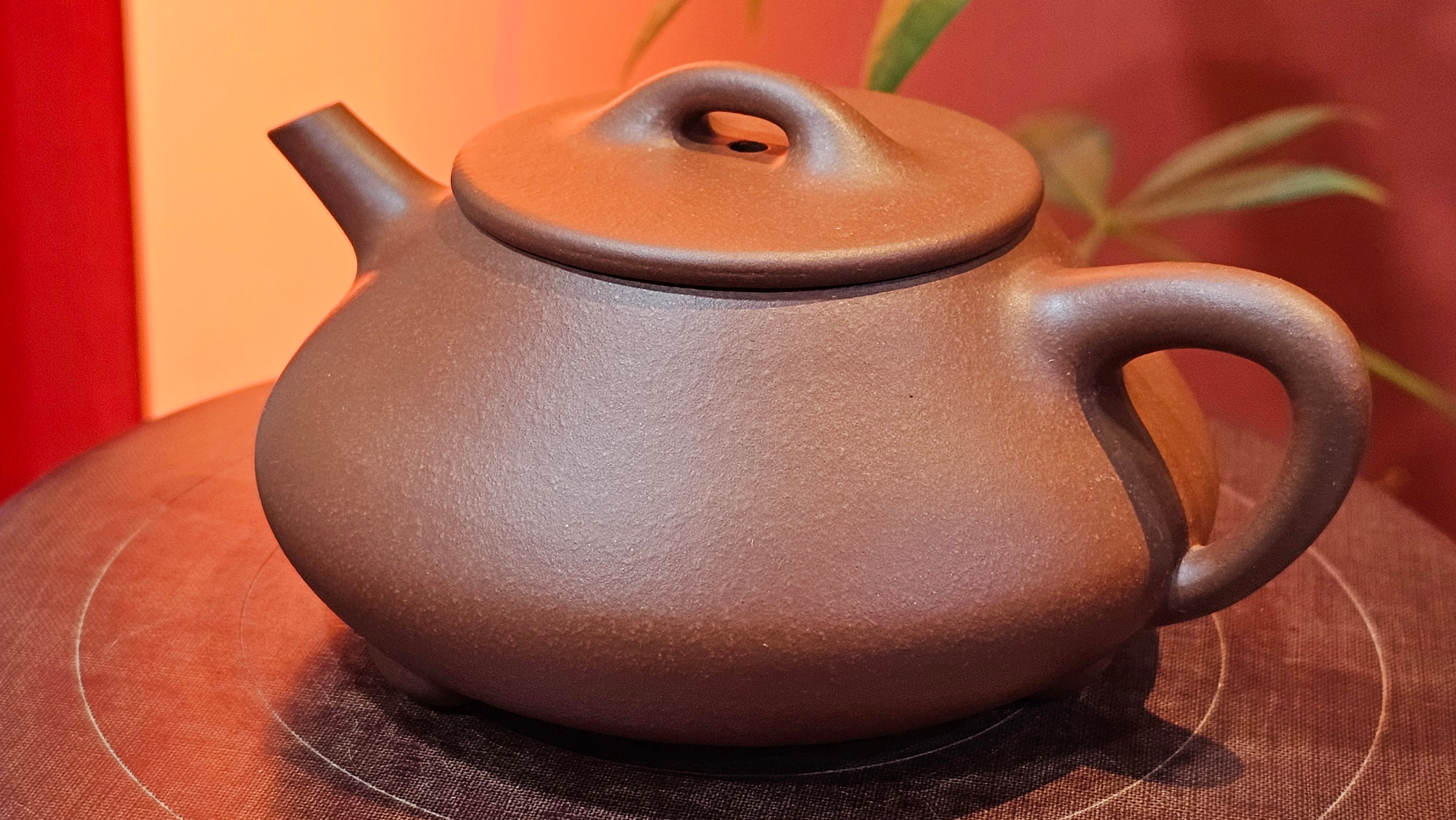 Shuo Piao 硕瓢, 227.5ml, Zi Ni 紫泥, by our Collaborative Craftsman Chen Huan 陈欢 ~ Congratulations to Ms Z., 0030hrs 11th June 2025, Hoboken, NJ.