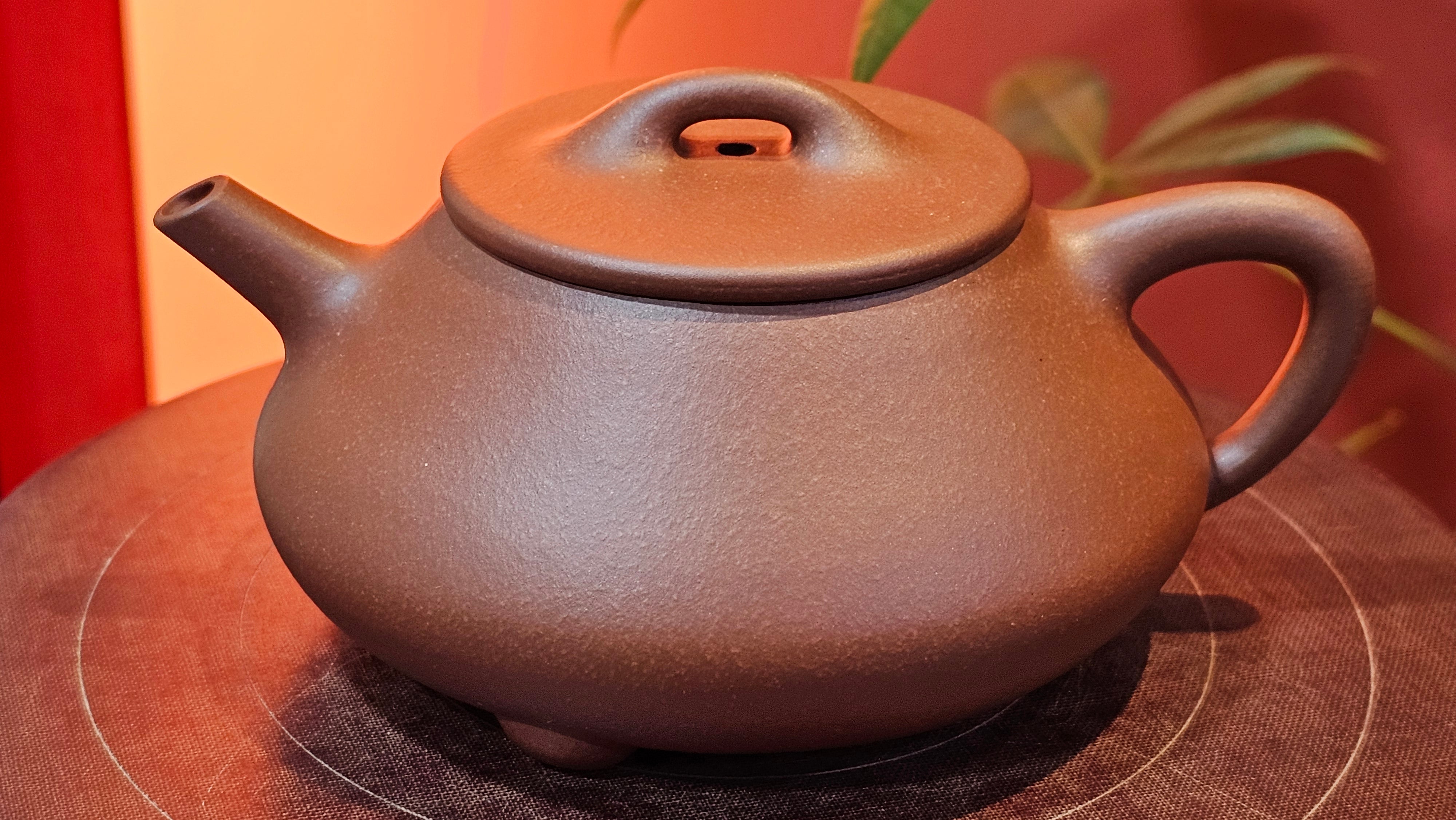 Shuo Piao 硕瓢, 227.5ml, Zi Ni 紫泥, by our Collaborative Craftsman Chen Huan 陈欢 ~ Congratulations to Ms Z., 0030hrs 11th June 2025, Hoboken, NJ.