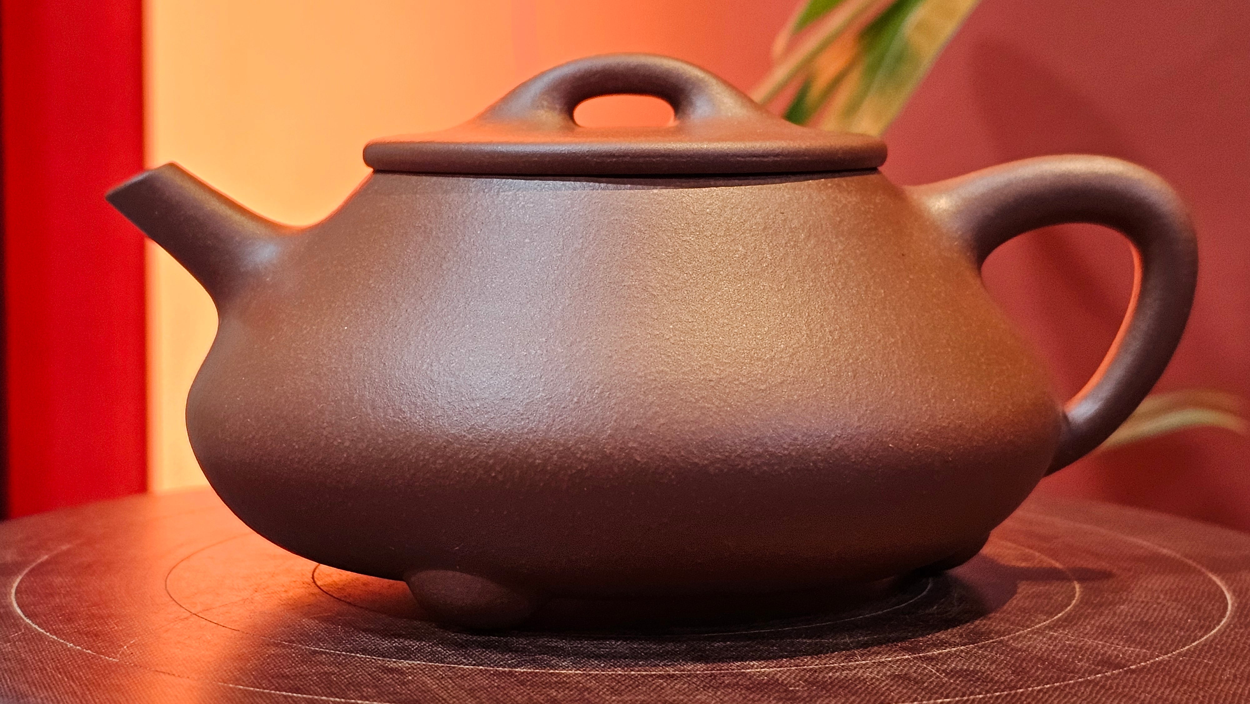 Shuo Piao 硕瓢, 227.5ml, Zi Ni 紫泥, by our Collaborative Craftsman Chen Huan 陈欢 ~ Congratulations to Ms Z., 0030hrs 11th June 2025, Hoboken, NJ.