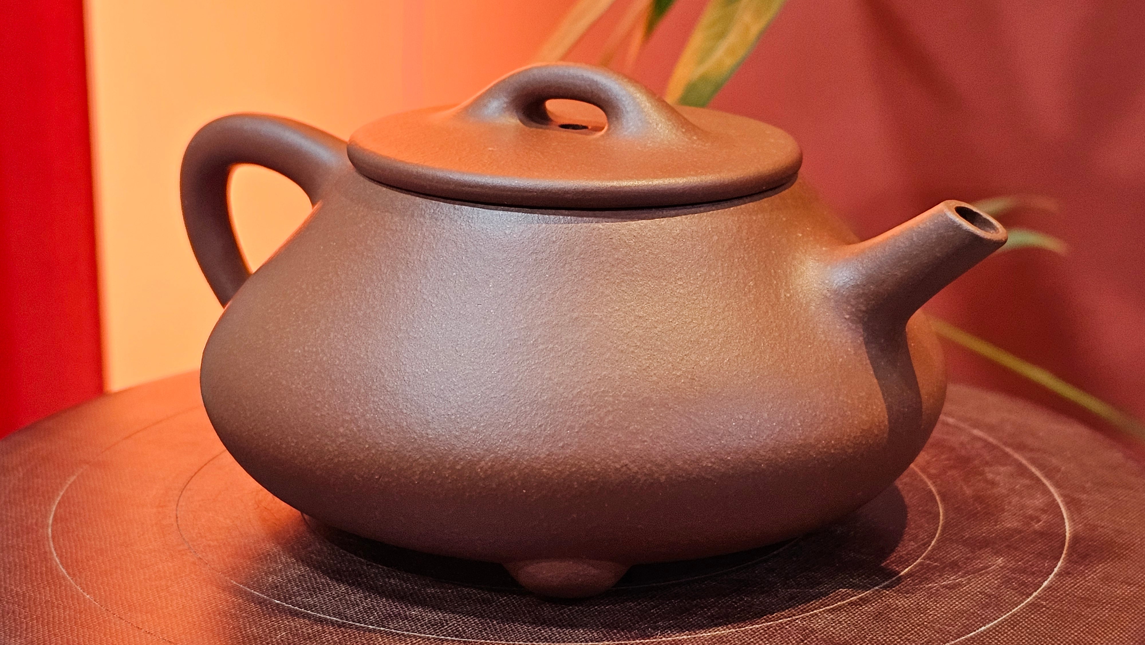 Shuo Piao 硕瓢, 227.5ml, Zi Ni 紫泥, by our Collaborative Craftsman Chen Huan 陈欢 ~ Congratulations to Ms Z., 0030hrs 11th June 2025, Hoboken, NJ.