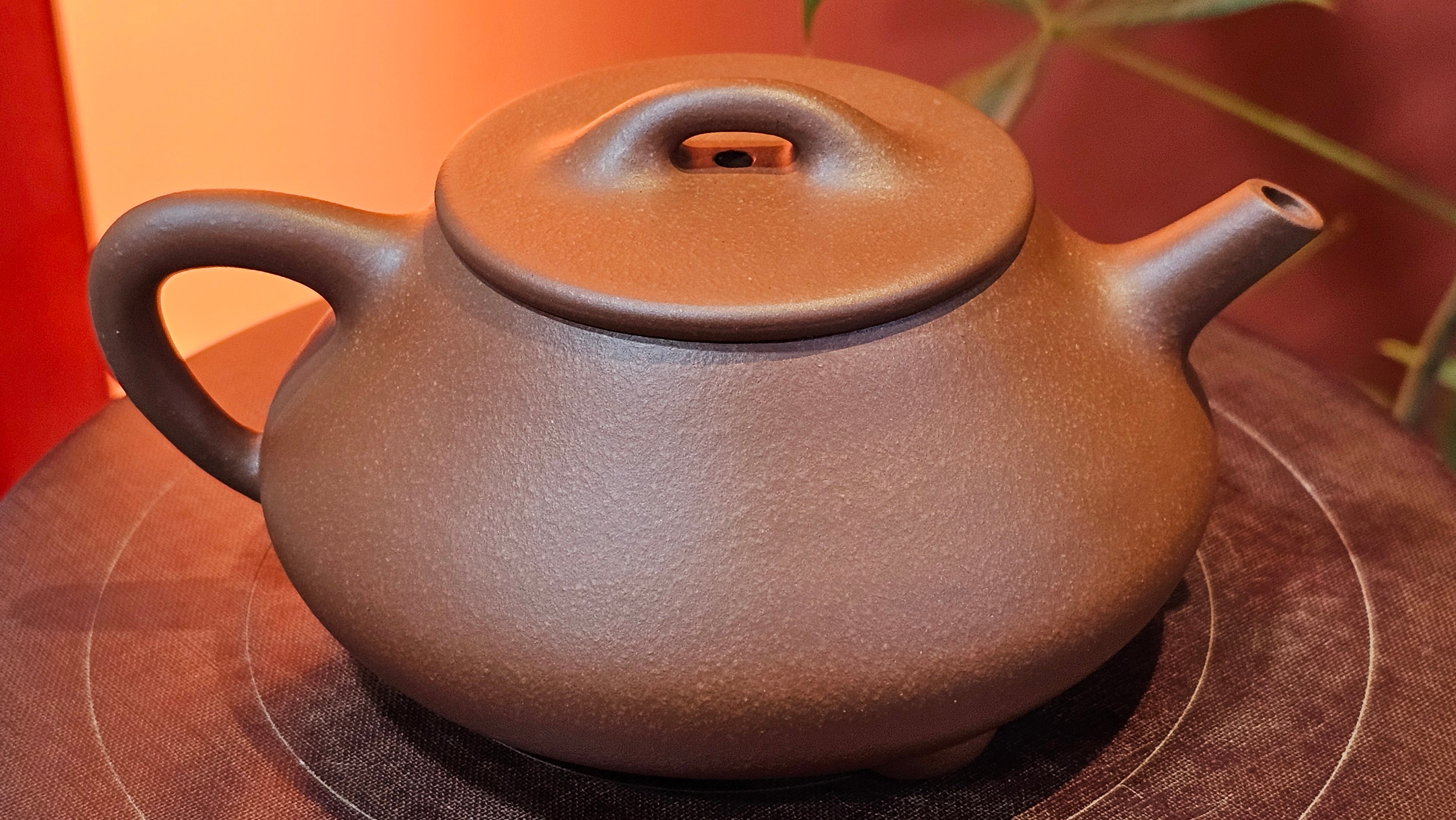 Shuo Piao 硕瓢, 227.5ml, Zi Ni 紫泥, by our Collaborative Craftsman Chen Huan 陈欢 ~ Congratulations to Ms Z., 0030hrs 11th June 2025, Hoboken, NJ.