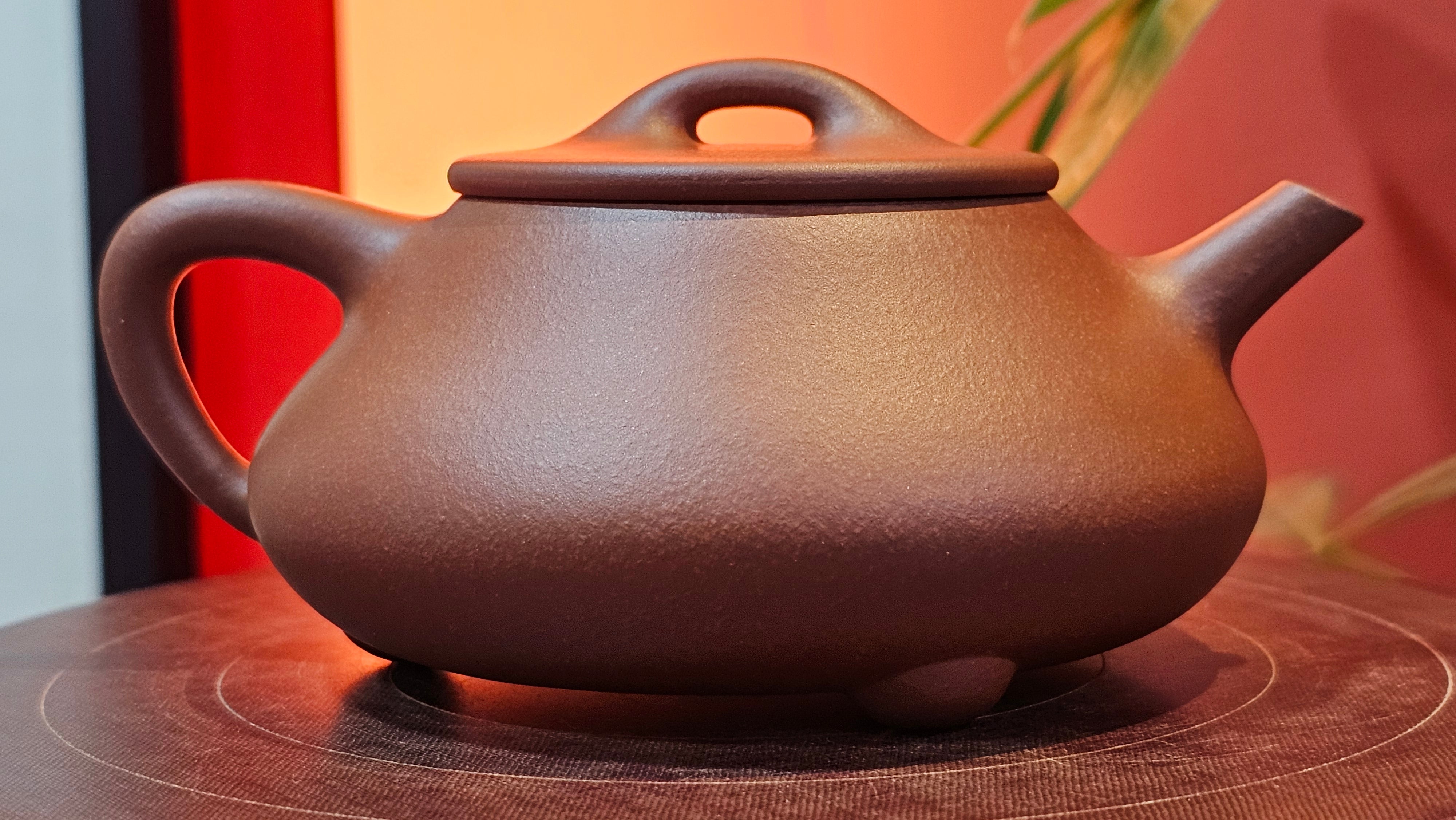 Shuo Piao 硕瓢, 227.5ml, Zi Ni 紫泥, by our Collaborative Craftsman Chen Huan 陈欢 ~ Congratulations to Ms Z., 0030hrs 11th June 2025, Hoboken, NJ.