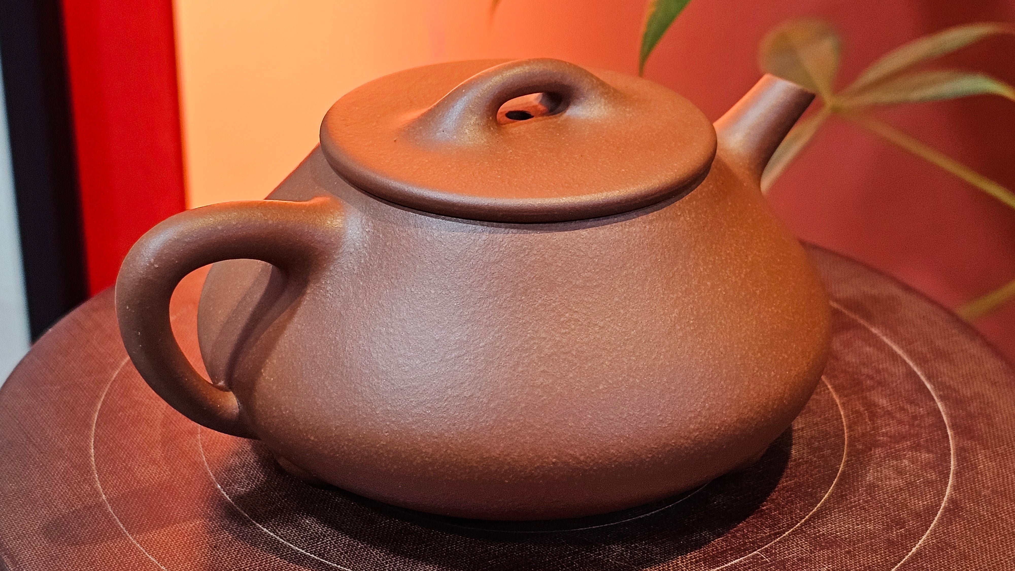 Shuo Piao 硕瓢, 227.5ml, Zi Ni 紫泥, by our Collaborative Craftsman Chen Huan 陈欢 ~ Congratulations to Ms Z., 0030hrs 11th June 2025, Hoboken, NJ.