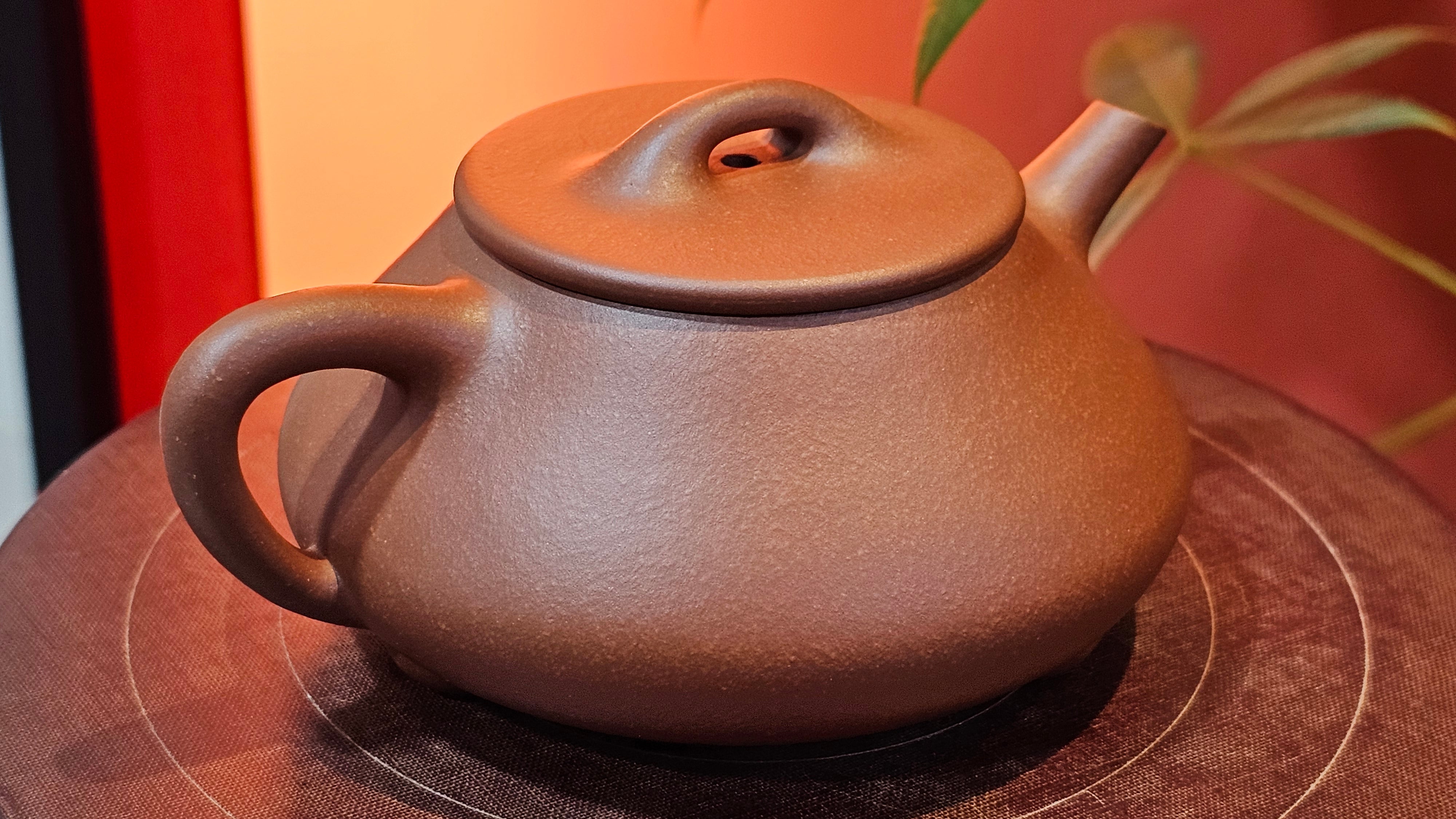 Shuo Piao 硕瓢, 227.5ml, Zi Ni 紫泥, by our Collaborative Craftsman Chen Huan 陈欢 ~ Congratulations to Ms Z., 0030hrs 11th June 2025, Hoboken, NJ.