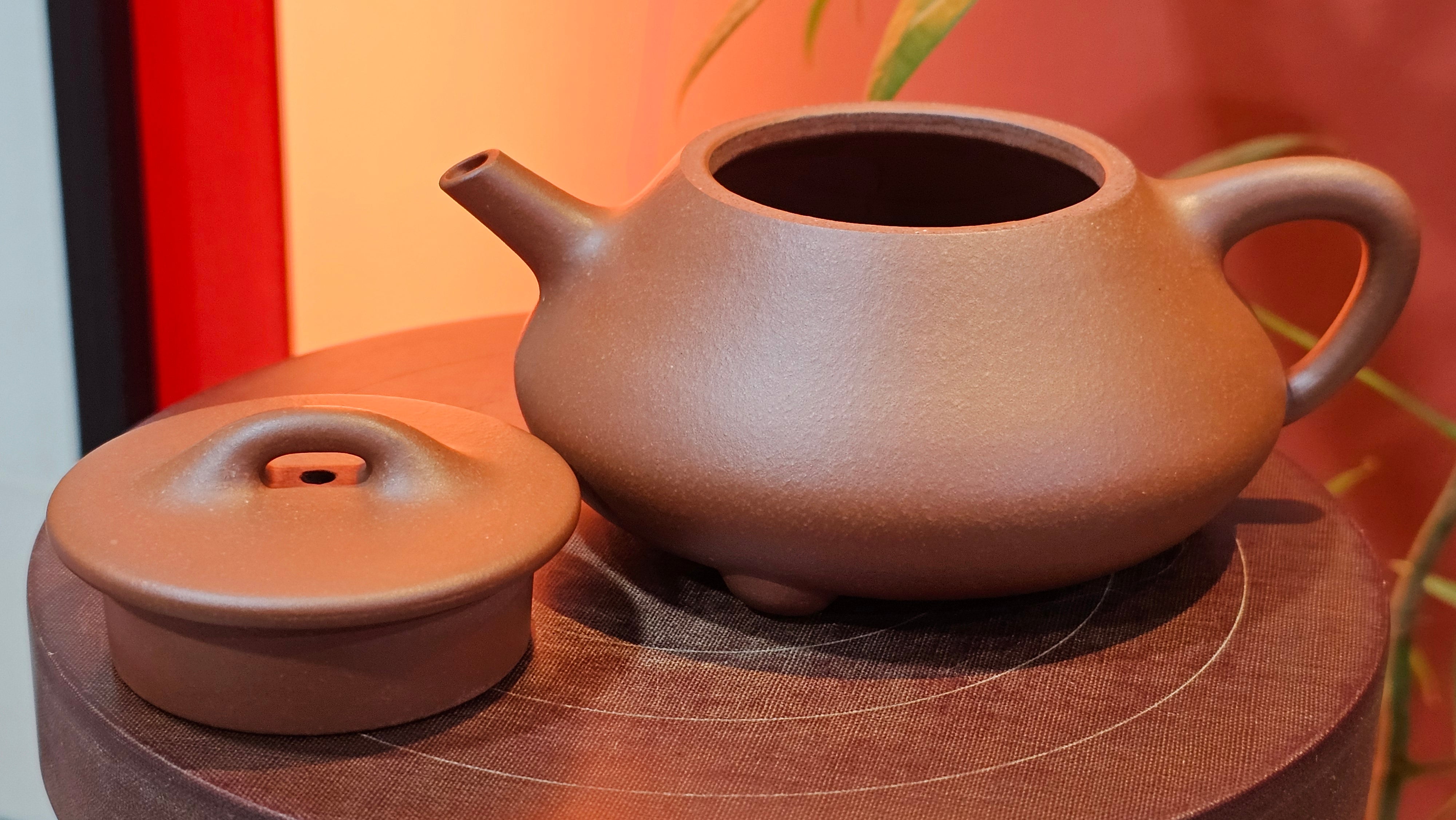 Shuo Piao 硕瓢, 227.5ml, Zi Ni 紫泥, by our Collaborative Craftsman Chen Huan 陈欢 ~ Congratulations to Ms Z., 0030hrs 11th June 2025, Hoboken, NJ.