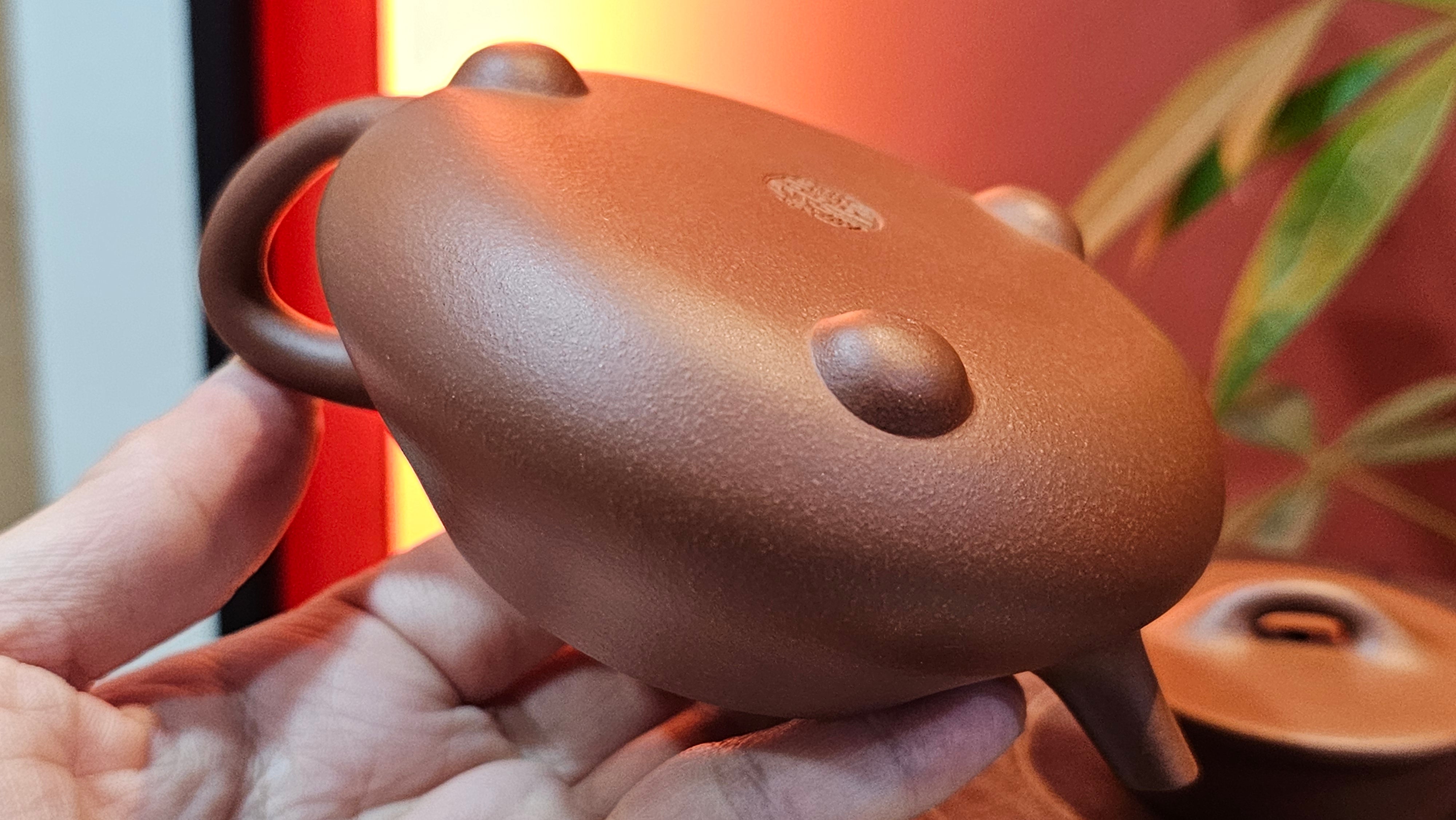 Shuo Piao 硕瓢, 227.5ml, Zi Ni 紫泥, by our Collaborative Craftsman Chen Huan 陈欢 ~ Congratulations to Ms Z., 0030hrs 11th June 2025, Hoboken, NJ.