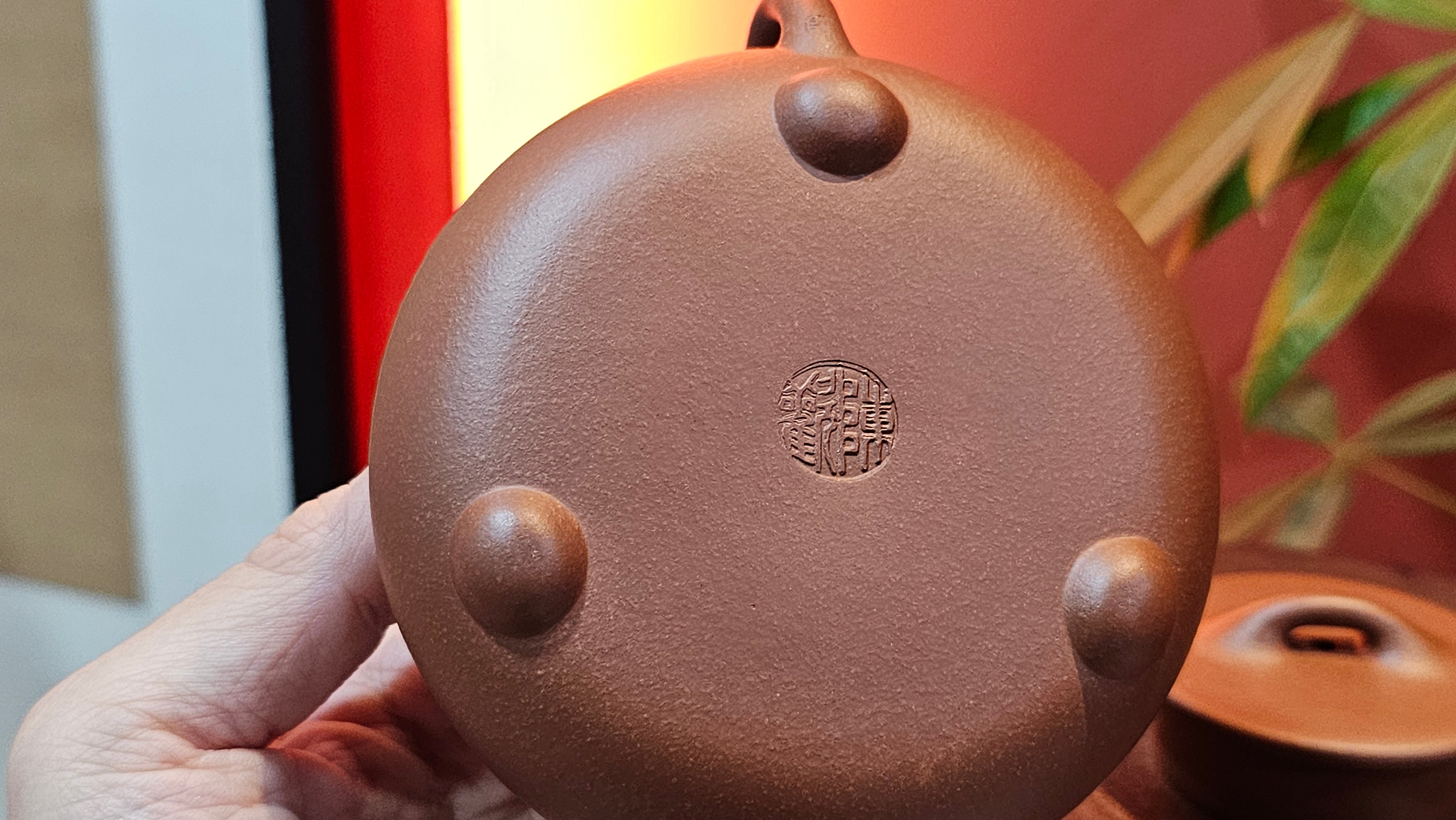 Shuo Piao 硕瓢, 227.5ml, Zi Ni 紫泥, by our Collaborative Craftsman Chen Huan 陈欢 ~ Congratulations to Ms Z., 0030hrs 11th June 2025, Hoboken, NJ.