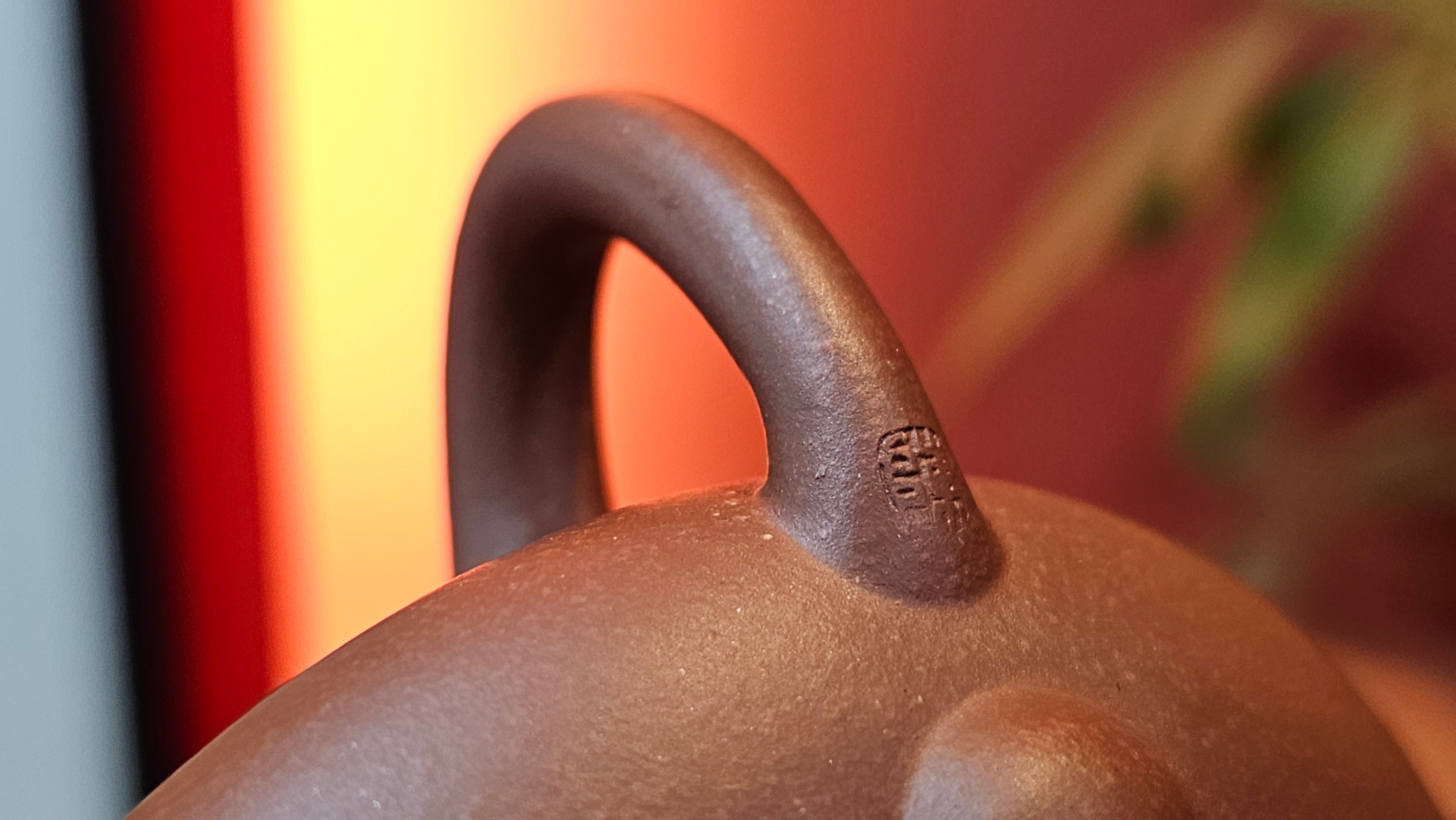 Shuo Piao 硕瓢, 227.5ml, Zi Ni 紫泥, by our Collaborative Craftsman Chen Huan 陈欢 ~ Congratulations to Ms Z., 0030hrs 11th June 2025, Hoboken, NJ.