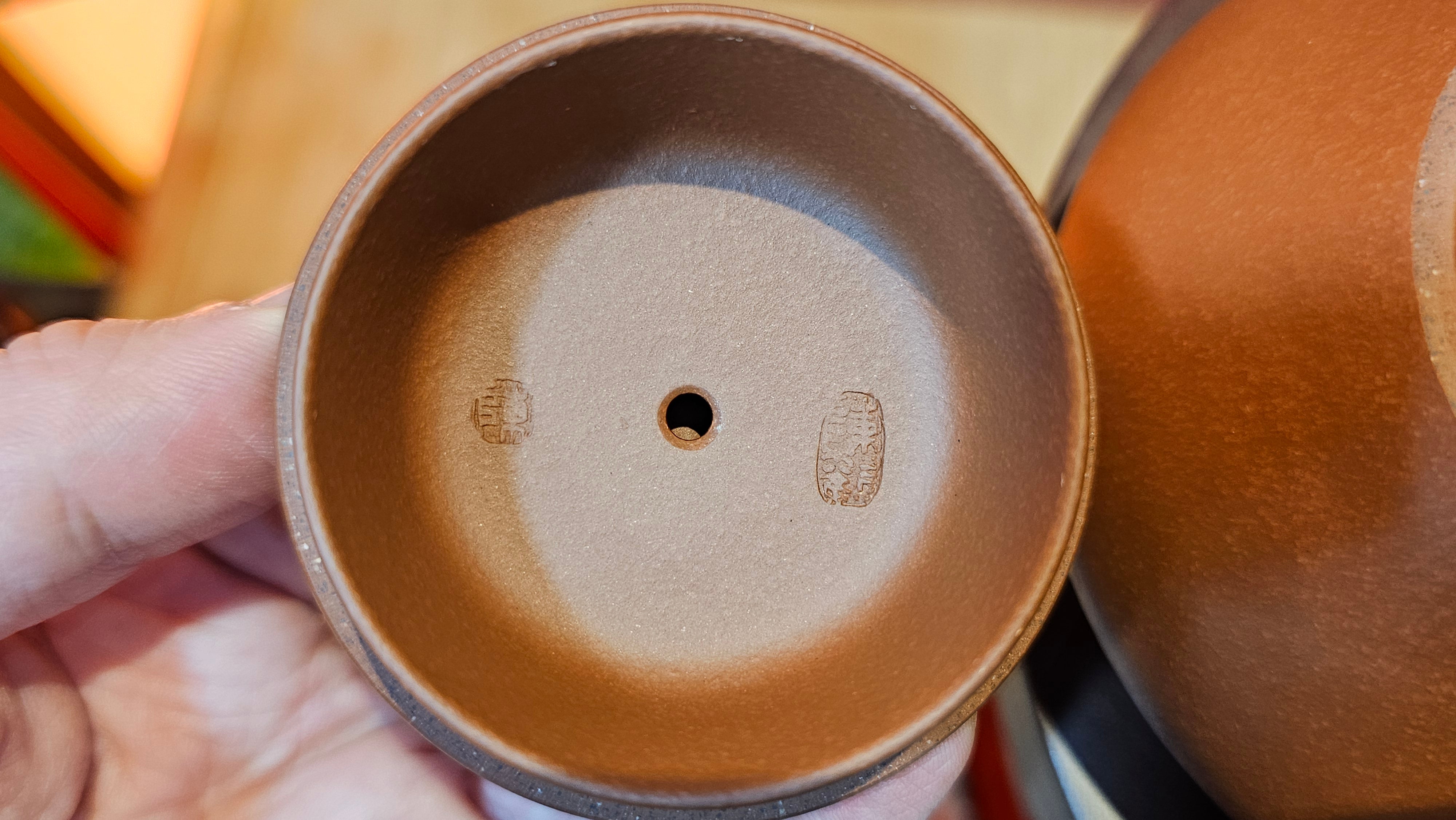 Shuo Piao 硕瓢, 227.5ml, Zi Ni 紫泥, by our Collaborative Craftsman Chen Huan 陈欢 ~ Congratulations to Ms Z., 0030hrs 11th June 2025, Hoboken, NJ.