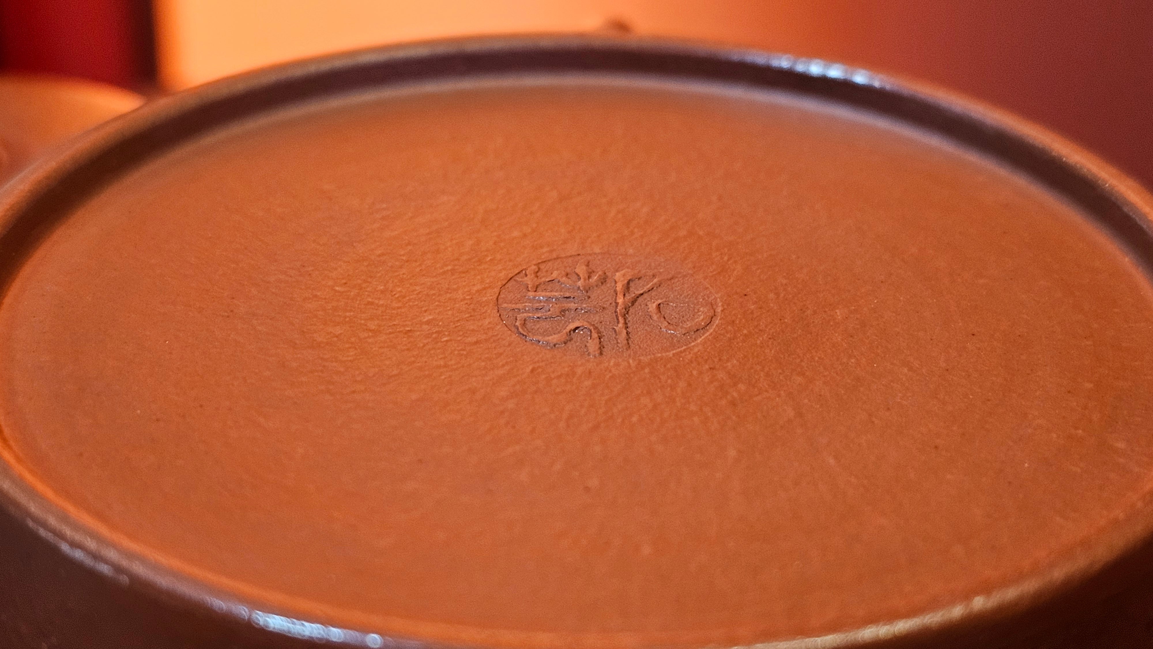 De Zhong 德钟 (Ai De Zhong 矮德钟), 122.3ml, Xiao Mei Yao Zhu Ni 小煤窑朱泥,  by Craftsman Shi Yun 石芸 ~ Congratulations to Mr G., 1314hrs 10th June 2025, Los Angeles, CA.