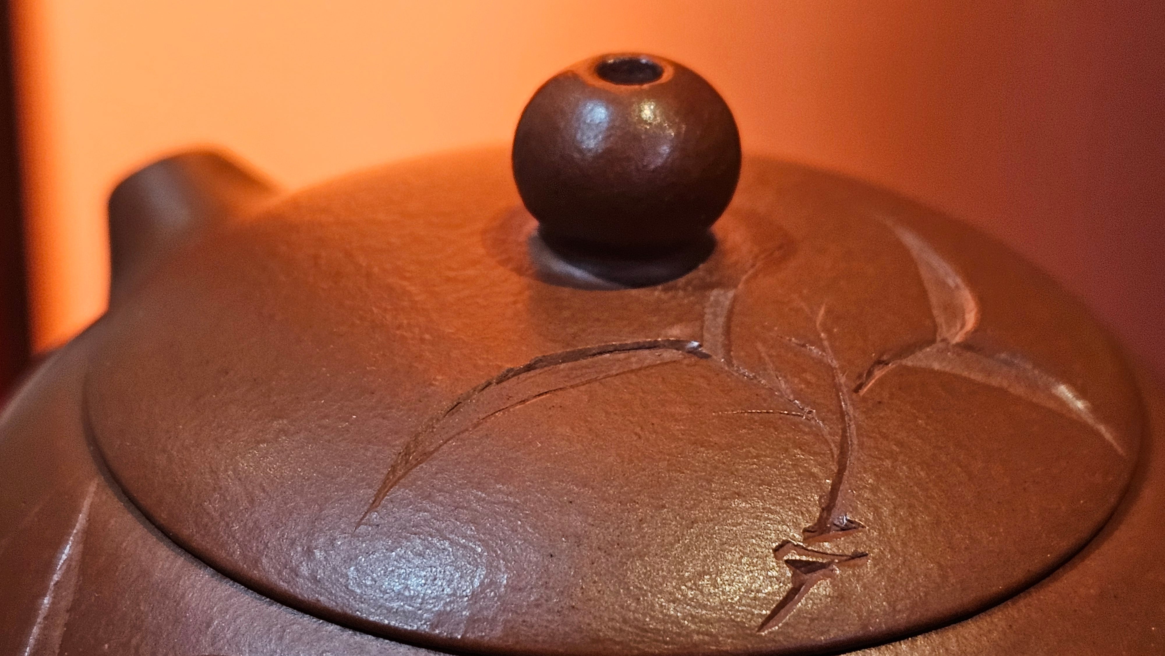 Xi Shi 西施 with Bamboo Engraving 竹刻绘, 171.3ml, Xiao Mei Yao Zhu Ni 小煤窑朱泥, by Collaborative Craftsman Zhai Yi Yao 翟一耀 and Craftsman Yi De Shu 一德书  ~ Congratulations to Mr PW., 1358hrs 12th June 2025, Kraków, Poland 🇵🇱.