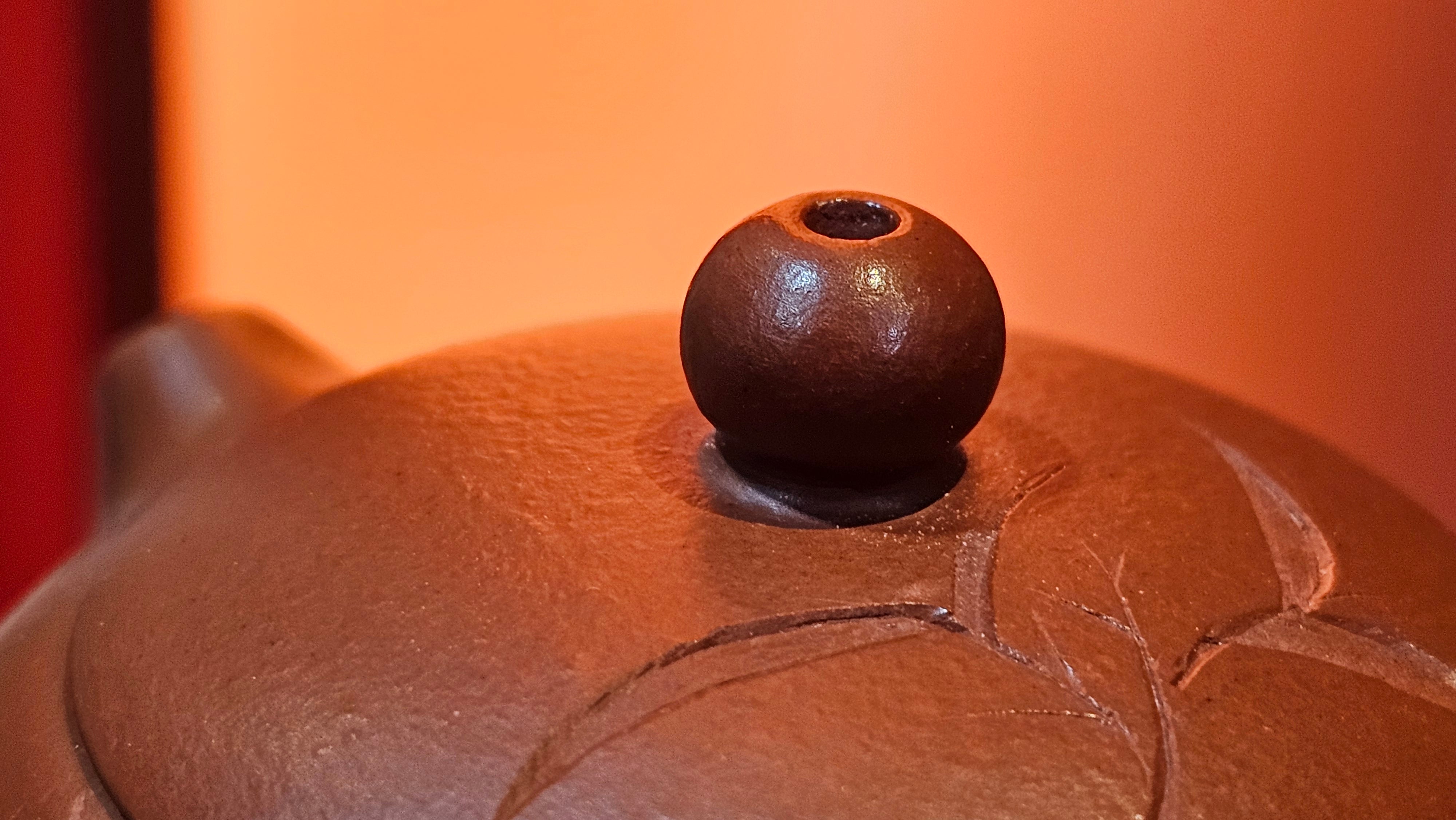 Xi Shi 西施 with Bamboo Engraving 竹刻绘, 171.3ml, Xiao Mei Yao Zhu Ni 小煤窑朱泥, by Collaborative Craftsman Zhai Yi Yao 翟一耀 and Craftsman Yi De Shu 一德书  ~ Congratulations to Mr PW., 1358hrs 12th June 2025, Kraków, Poland 🇵🇱.