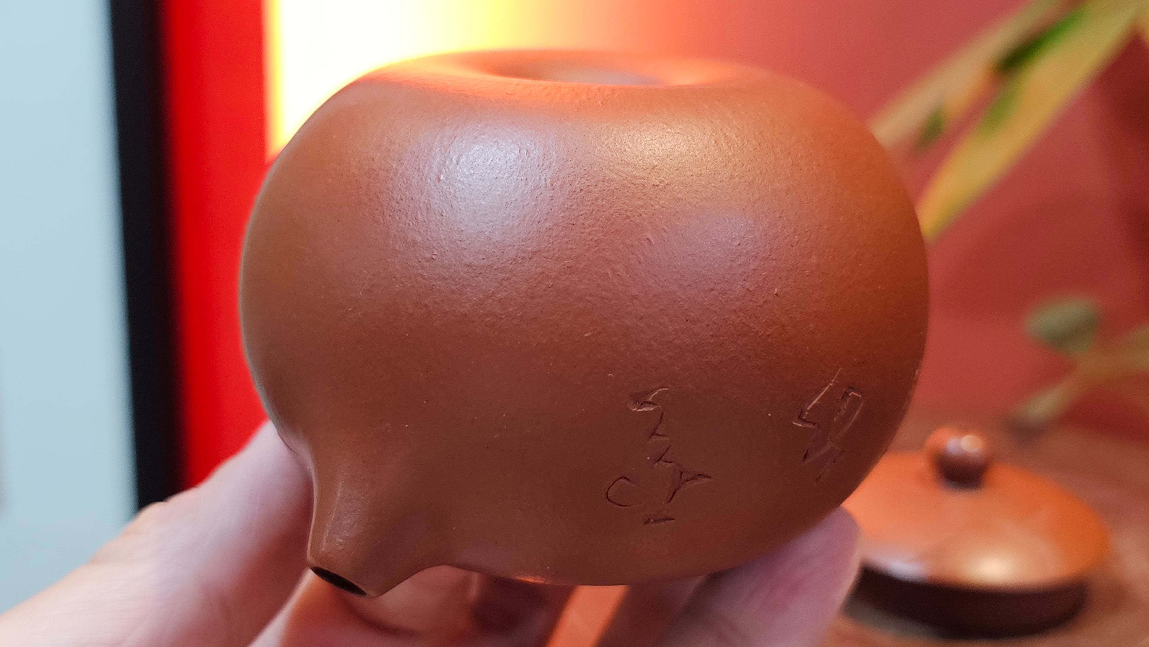 Xi Shi 西施 with Bamboo Engraving 竹刻绘, 171.3ml, Xiao Mei Yao Zhu Ni 小煤窑朱泥, by Collaborative Craftsman Zhai Yi Yao 翟一耀 and Craftsman Yi De Shu 一德书  ~ Congratulations to Mr PW., 1358hrs 12th June 2025, Kraków, Poland 🇵🇱.