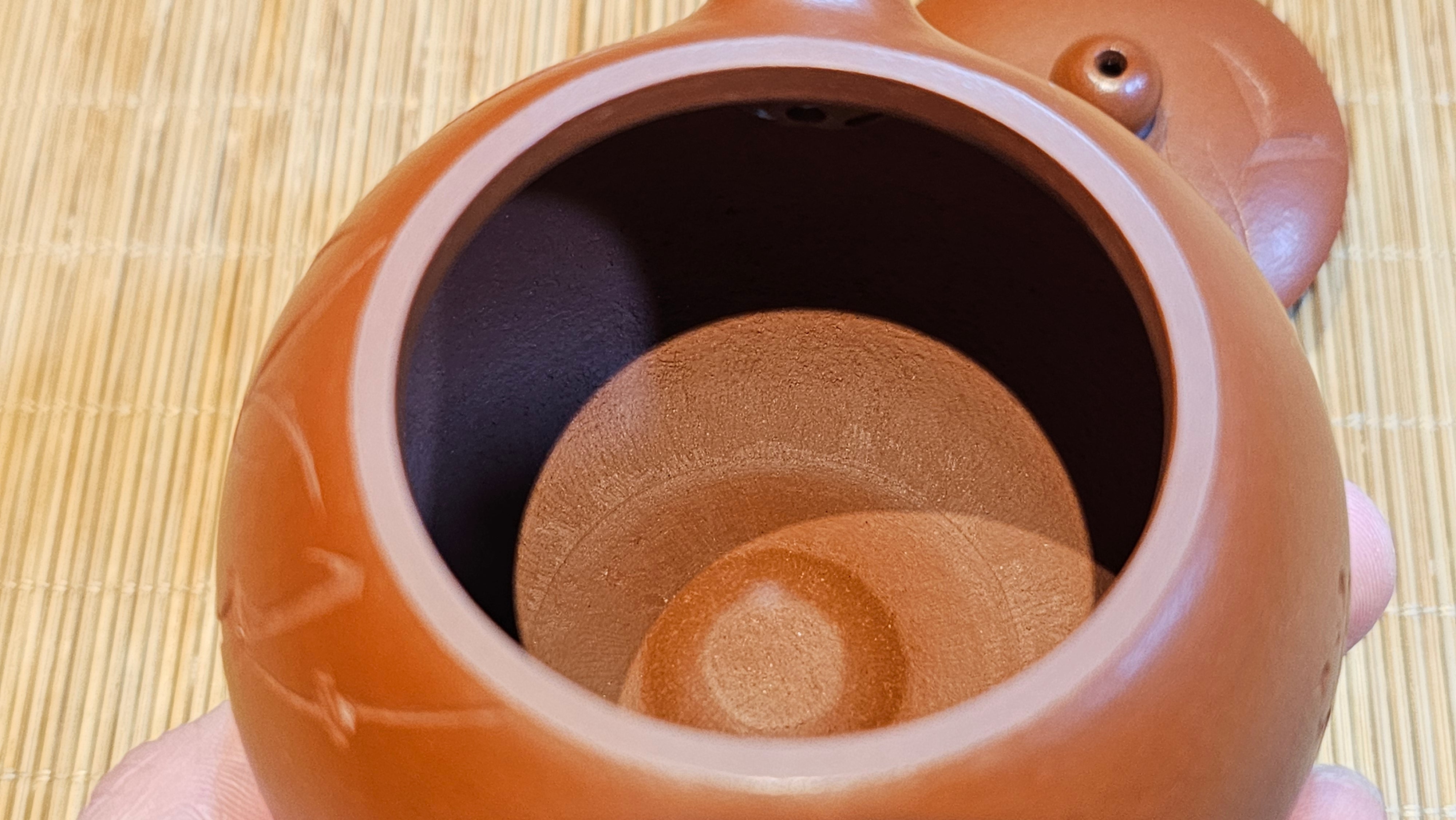 Xi Shi 西施 with Bamboo Engraving 竹刻绘, 171.3ml, Xiao Mei Yao Zhu Ni 小煤窑朱泥, by Collaborative Craftsman Zhai Yi Yao 翟一耀 and Craftsman Yi De Shu 一德书  ~ Congratulations to Mr PW., 1358hrs 12th June 2025, Kraków, Poland 🇵🇱.