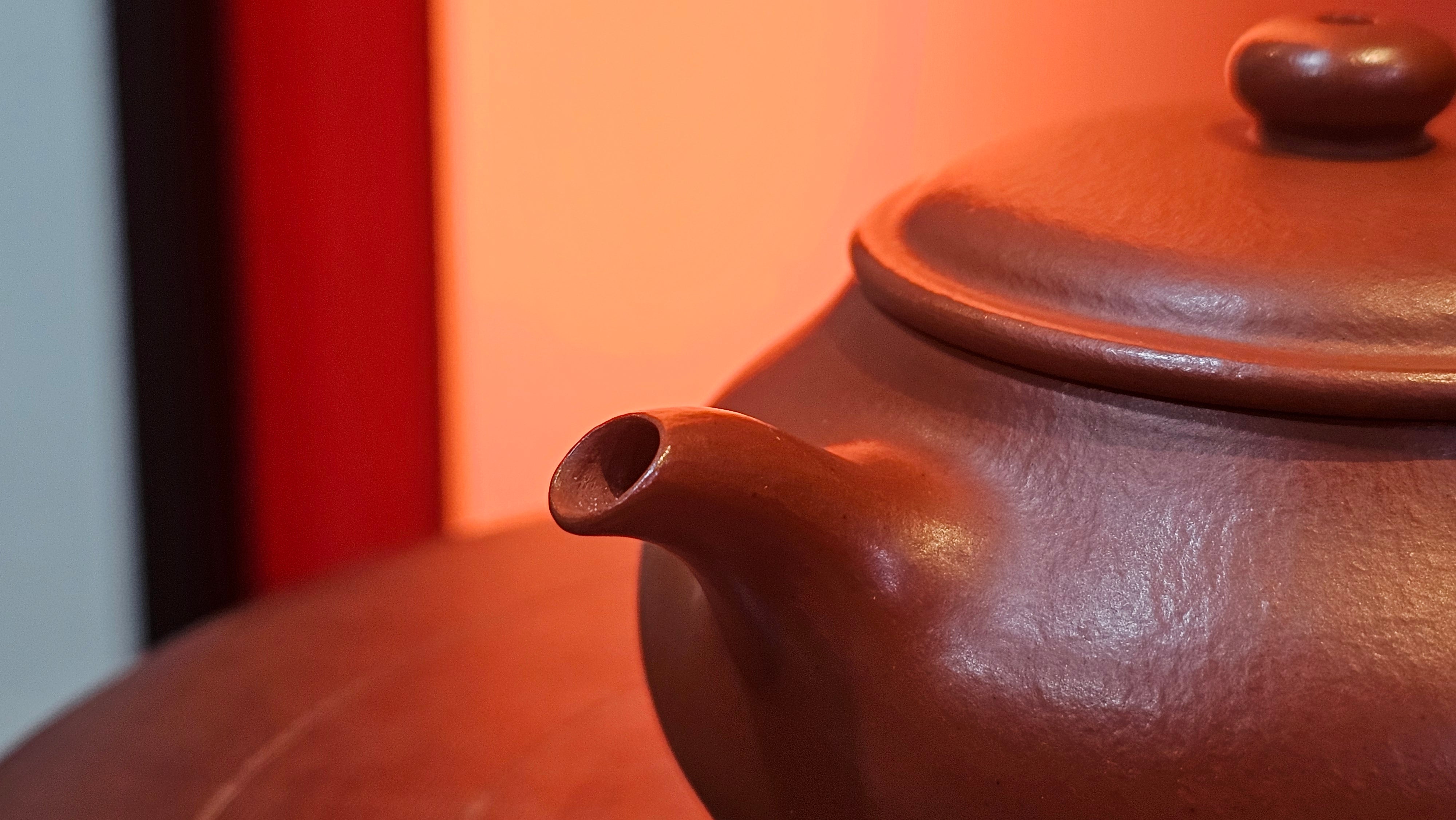 Ming Lu 明炉, 126.3ml, Xiao Mei Yao Zhu Ni 小煤窑朱泥, by our Collaborative Craftsman Wang Xing 王兴 ~ Congratulations to Mr SD., 0805hrs 12th June 2025, New York, NY.