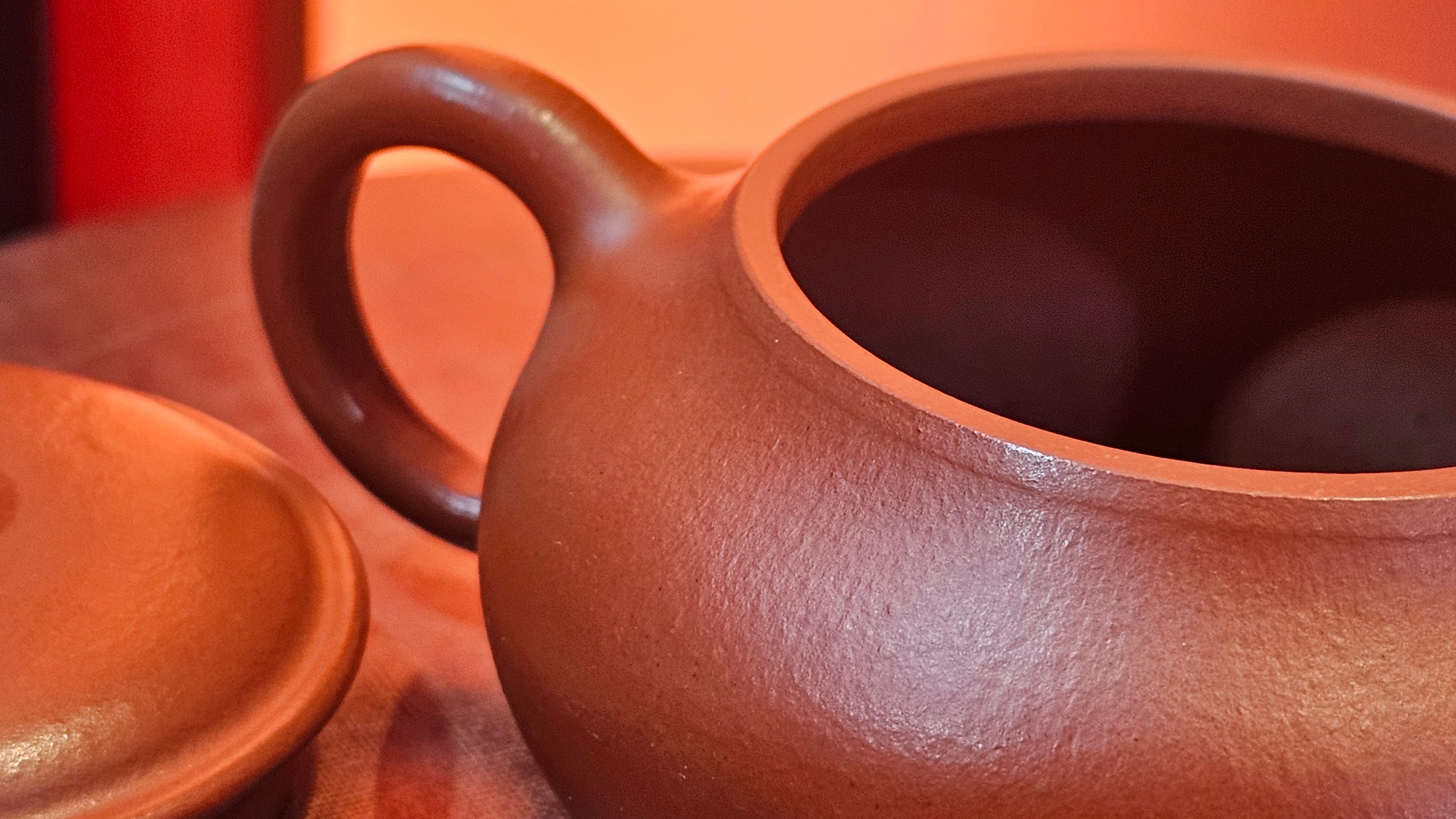 Ming Lu 明炉, 126.3ml, Xiao Mei Yao Zhu Ni 小煤窑朱泥, by our Collaborative Craftsman Wang Xing 王兴 ~ Congratulations to Mr SD., 0805hrs 12th June 2025, New York, NY.