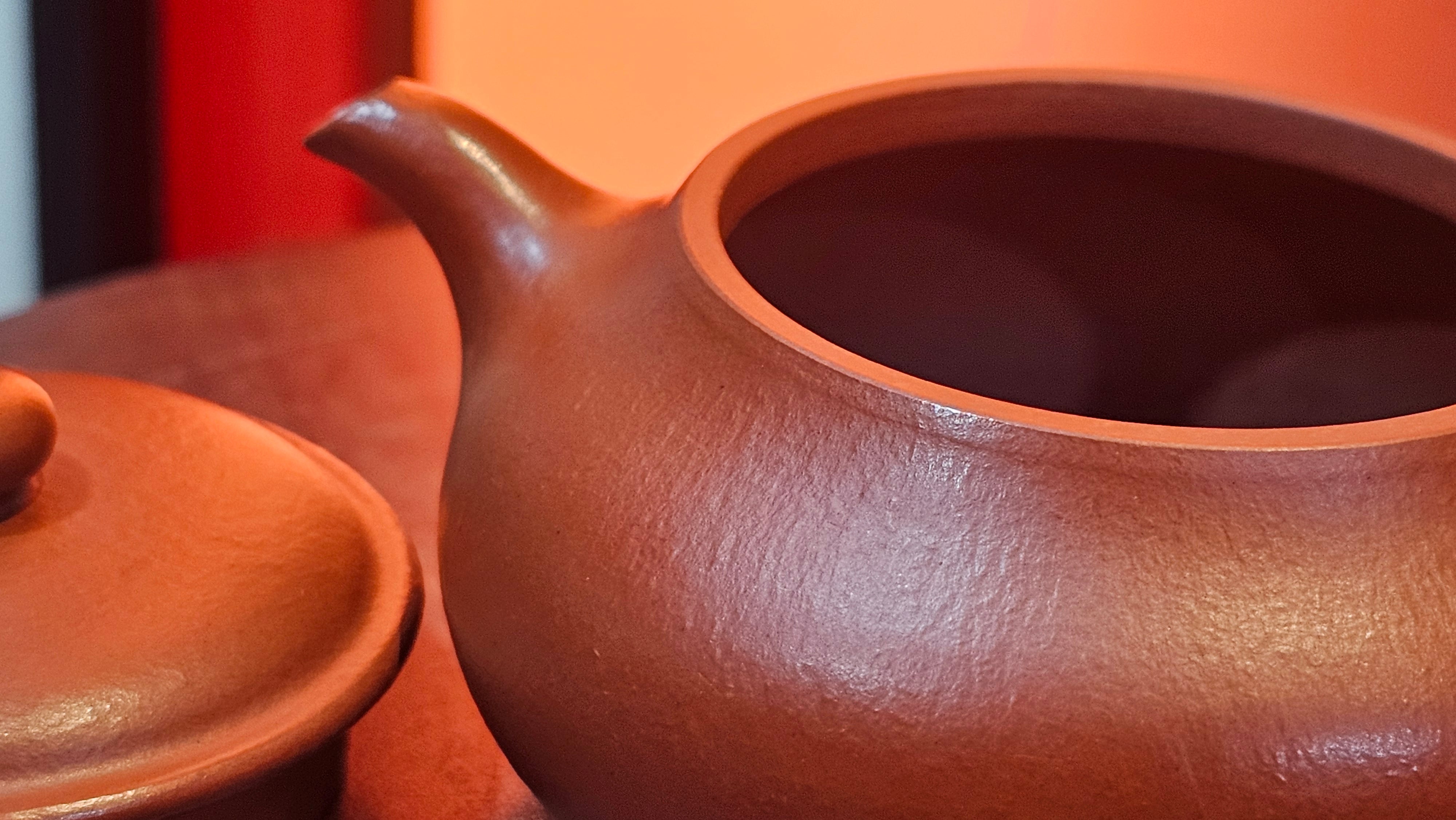 Ming Lu 明炉, 126.3ml, Xiao Mei Yao Zhu Ni 小煤窑朱泥, by our Collaborative Craftsman Wang Xing 王兴 ~ Congratulations to Mr SD., 0805hrs 12th June 2025, New York, NY.