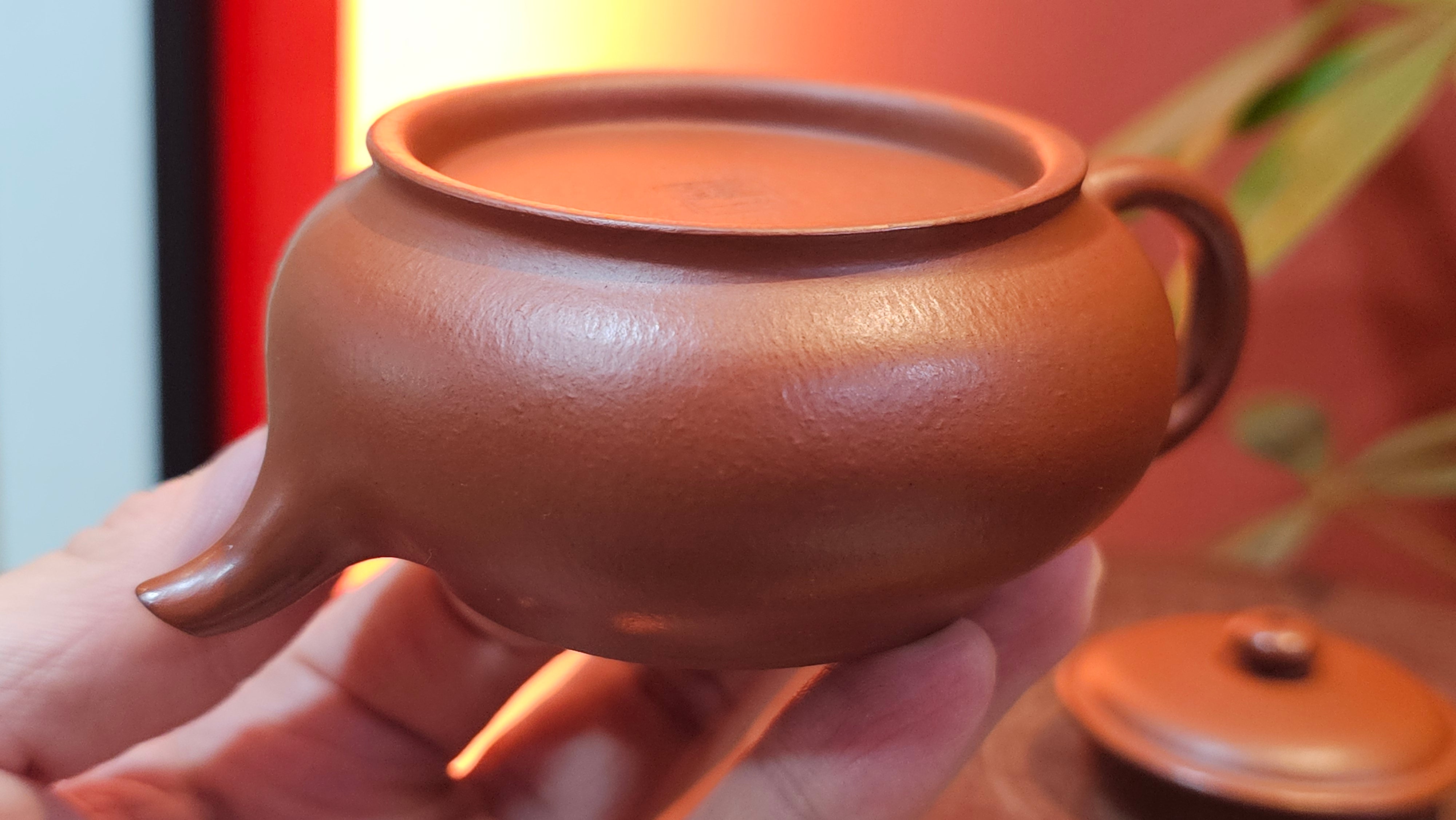 Ming Lu 明炉, 126.3ml, Xiao Mei Yao Zhu Ni 小煤窑朱泥, by our Collaborative Craftsman Wang Xing 王兴 ~ Congratulations to Mr SD., 0805hrs 12th June 2025, New York, NY.