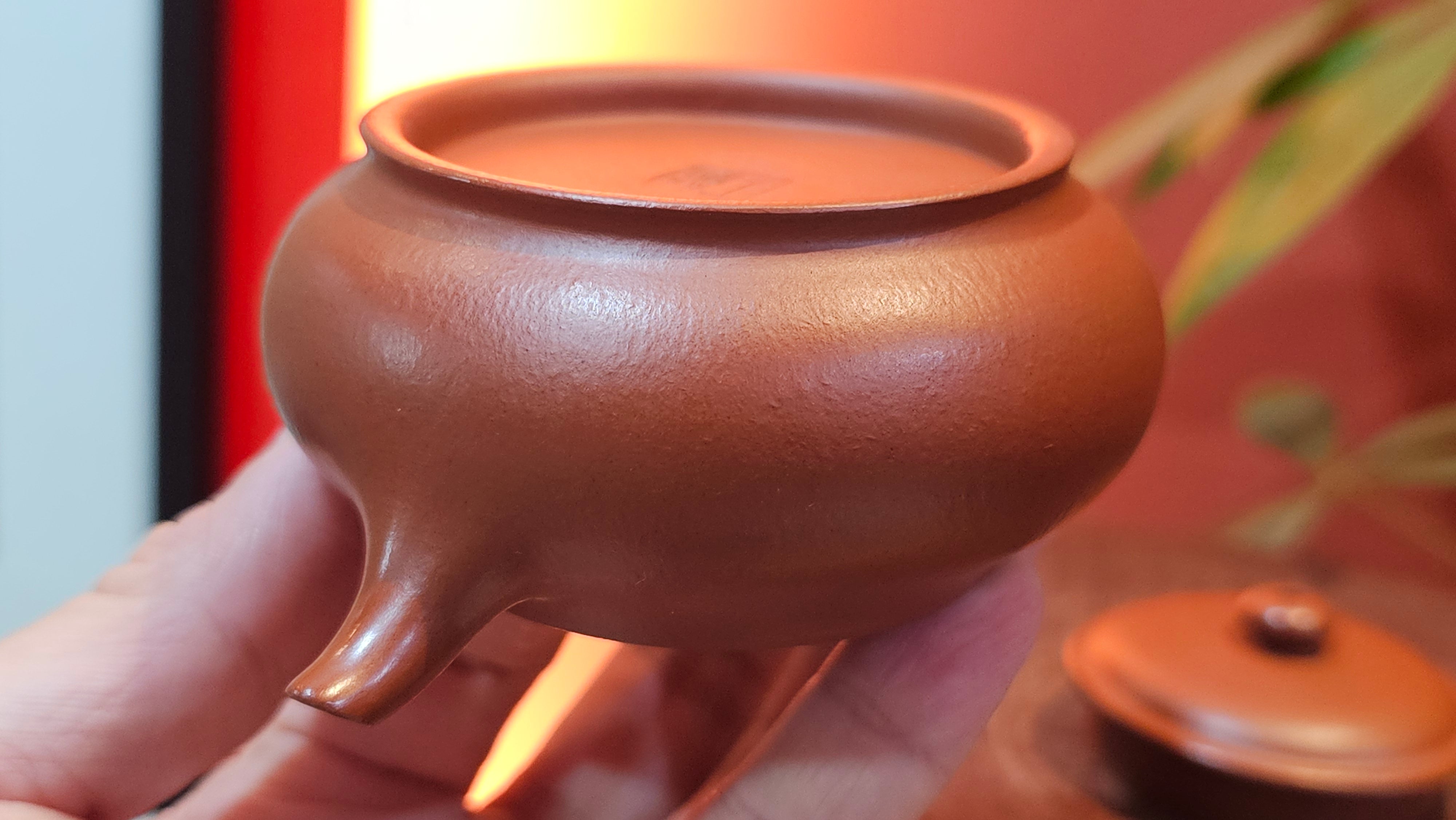 Ming Lu 明炉, 126.3ml, Xiao Mei Yao Zhu Ni 小煤窑朱泥, by our Collaborative Craftsman Wang Xing 王兴 ~ Congratulations to Mr SD., 0805hrs 12th June 2025, New York, NY.