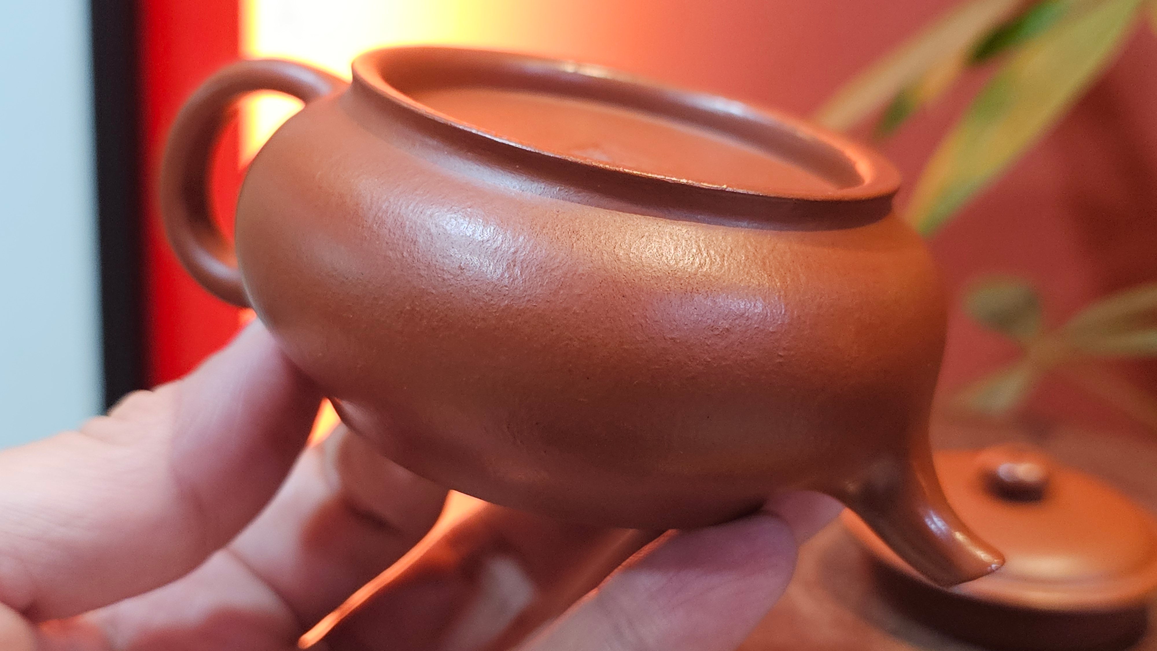 Ming Lu 明炉, 126.3ml, Xiao Mei Yao Zhu Ni 小煤窑朱泥, by our Collaborative Craftsman Wang Xing 王兴 ~ Congratulations to Mr SD., 0805hrs 12th June 2025, New York, NY.