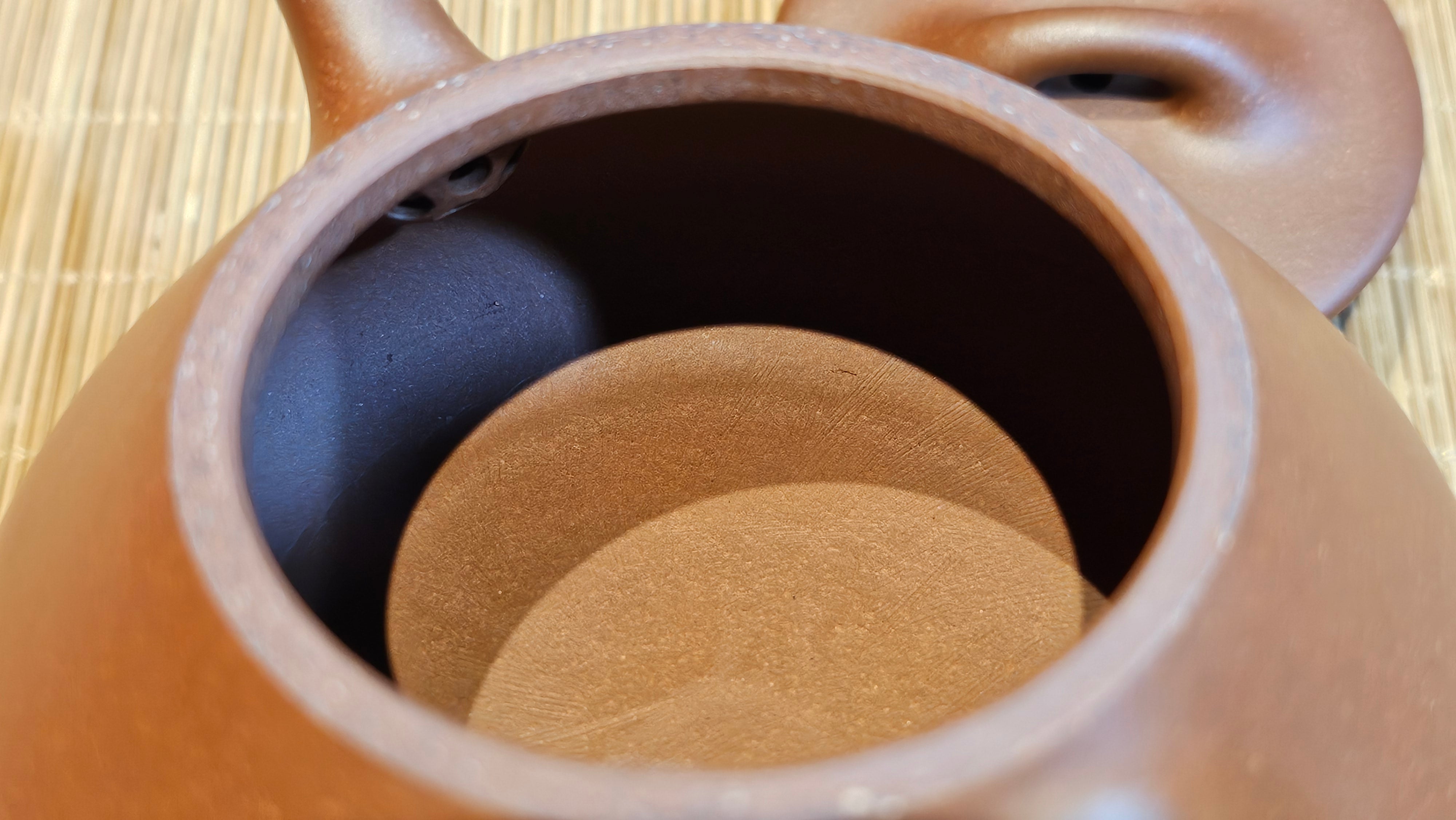 Shuo Piao 硕瓢, 221.3ml, Zi Ni 紫泥, by our Collaborative Craftsman Chen Huan 陈欢 ~ Congratulations to Mr R., 1728hrs 14th June 2025, Miami, FL.