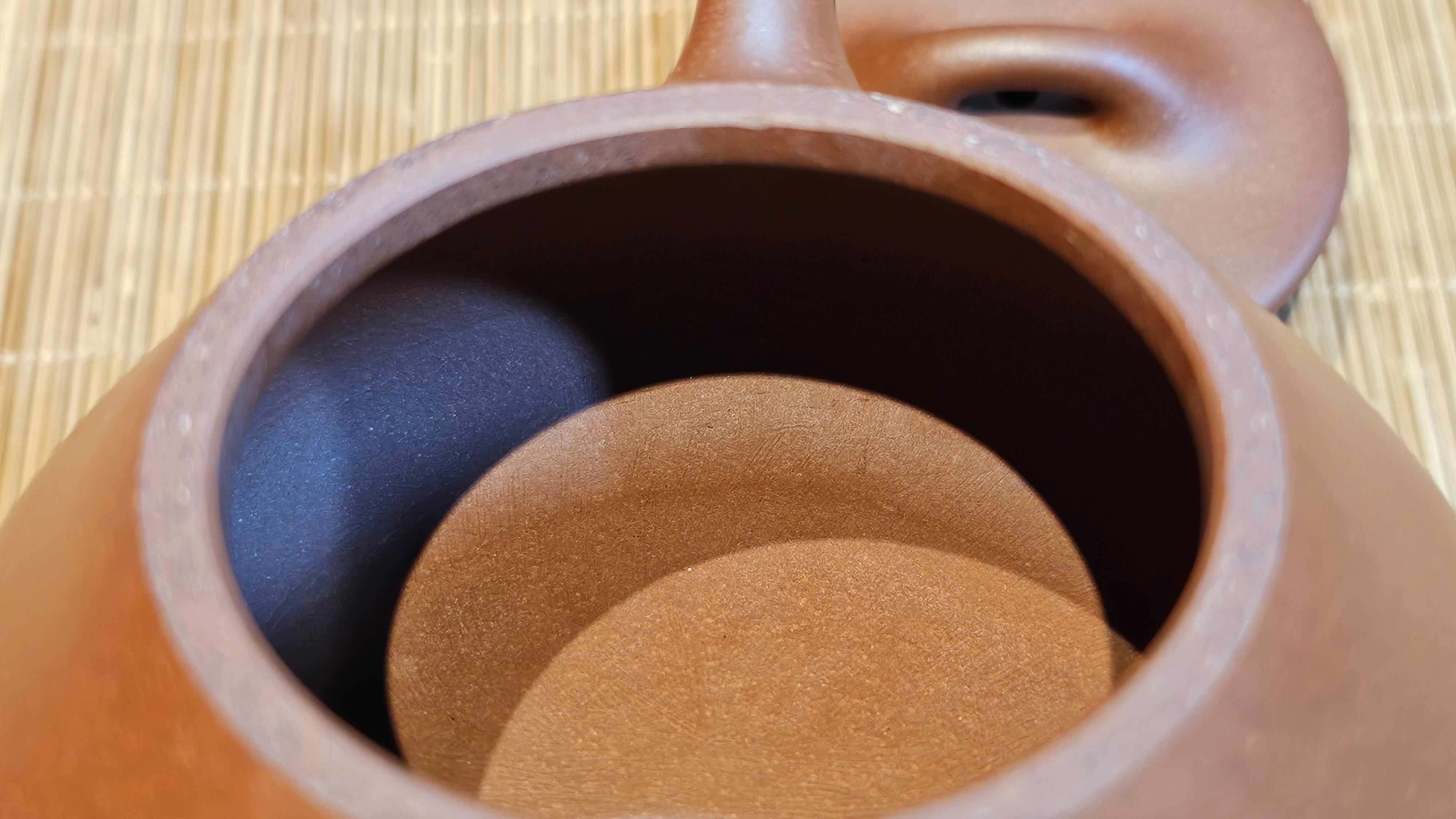 Shuo Piao 硕瓢, 221.3ml, Zi Ni 紫泥, by our Collaborative Craftsman Chen Huan 陈欢 ~ Congratulations to Mr R., 1728hrs 14th June 2025, Miami, FL.