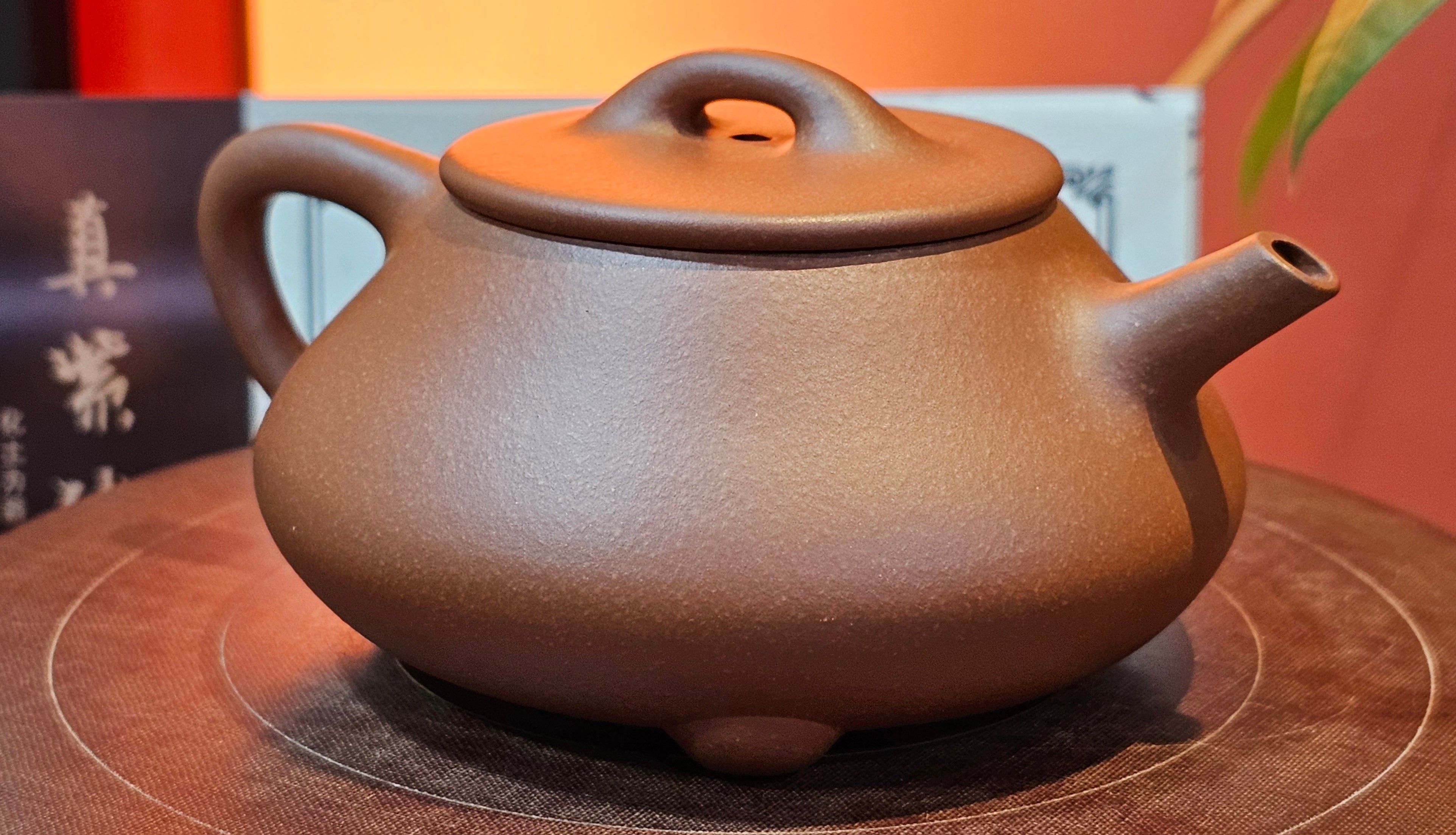 Shuo Piao 硕瓢, 221.3ml, Zi Ni 紫泥, by our Collaborative Craftsman Chen Huan 陈欢 ~ Congratulations to Mr R., 1728hrs 14th June 2025, Miami, FL.