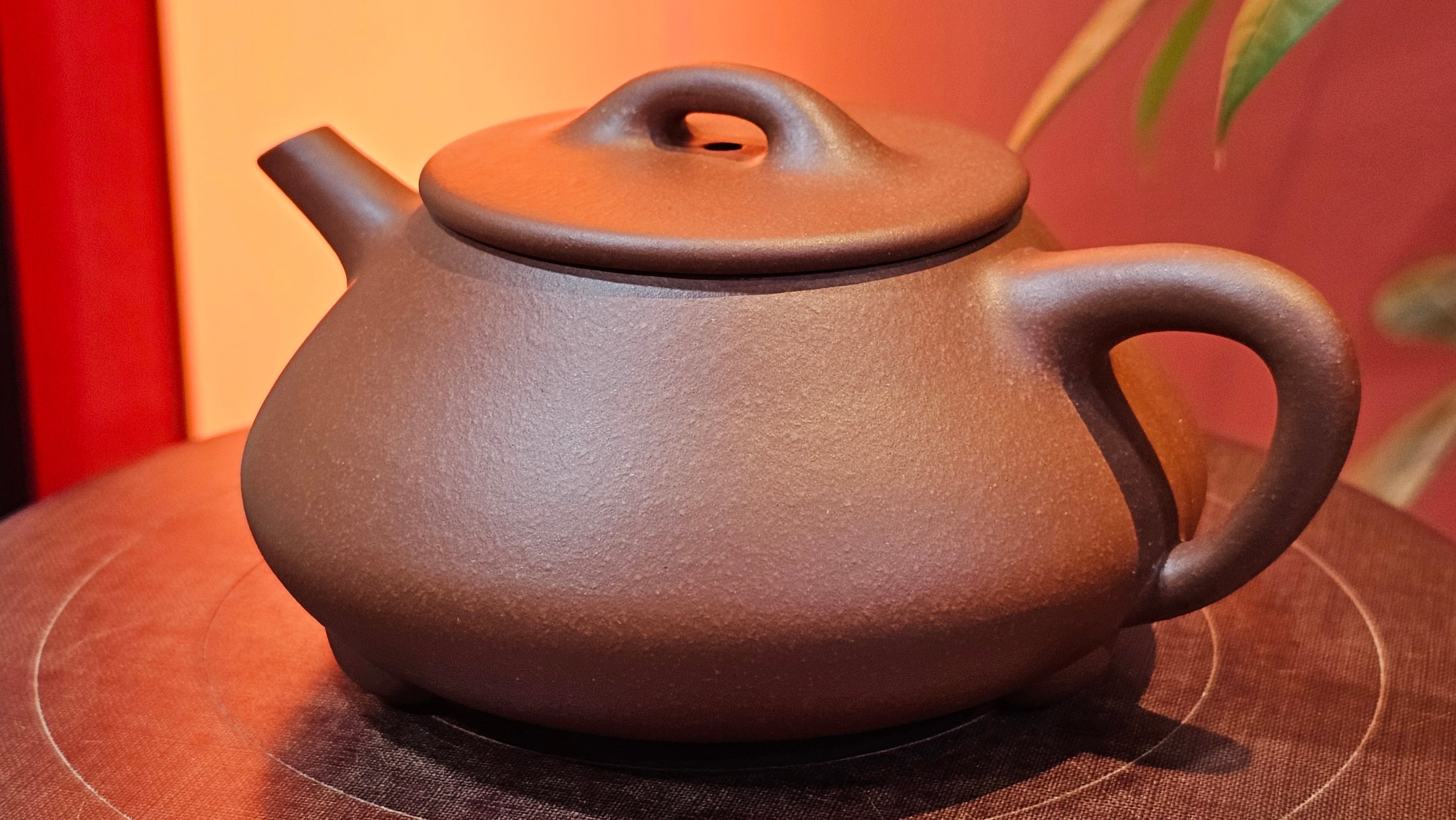 Shuo Piao 硕瓢, 221.3ml, Zi Ni 紫泥, by our Collaborative Craftsman Chen Huan 陈欢 ~ Congratulations to Mr R., 1728hrs 14th June 2025, Miami, FL.