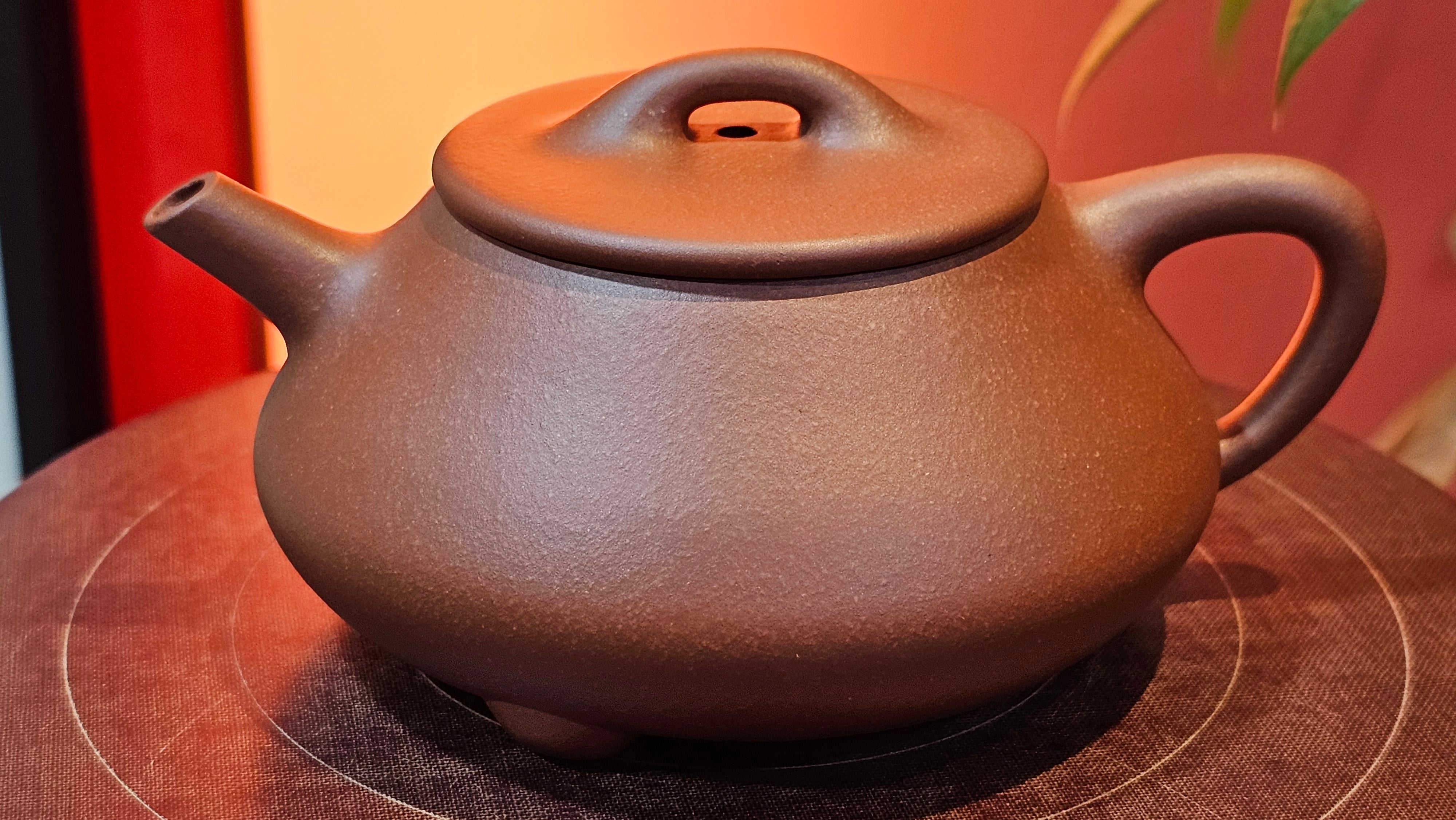 Shuo Piao 硕瓢, 221.3ml, Zi Ni 紫泥, by our Collaborative Craftsman Chen Huan 陈欢 ~ Congratulations to Mr R., 1728hrs 14th June 2025, Miami, FL.