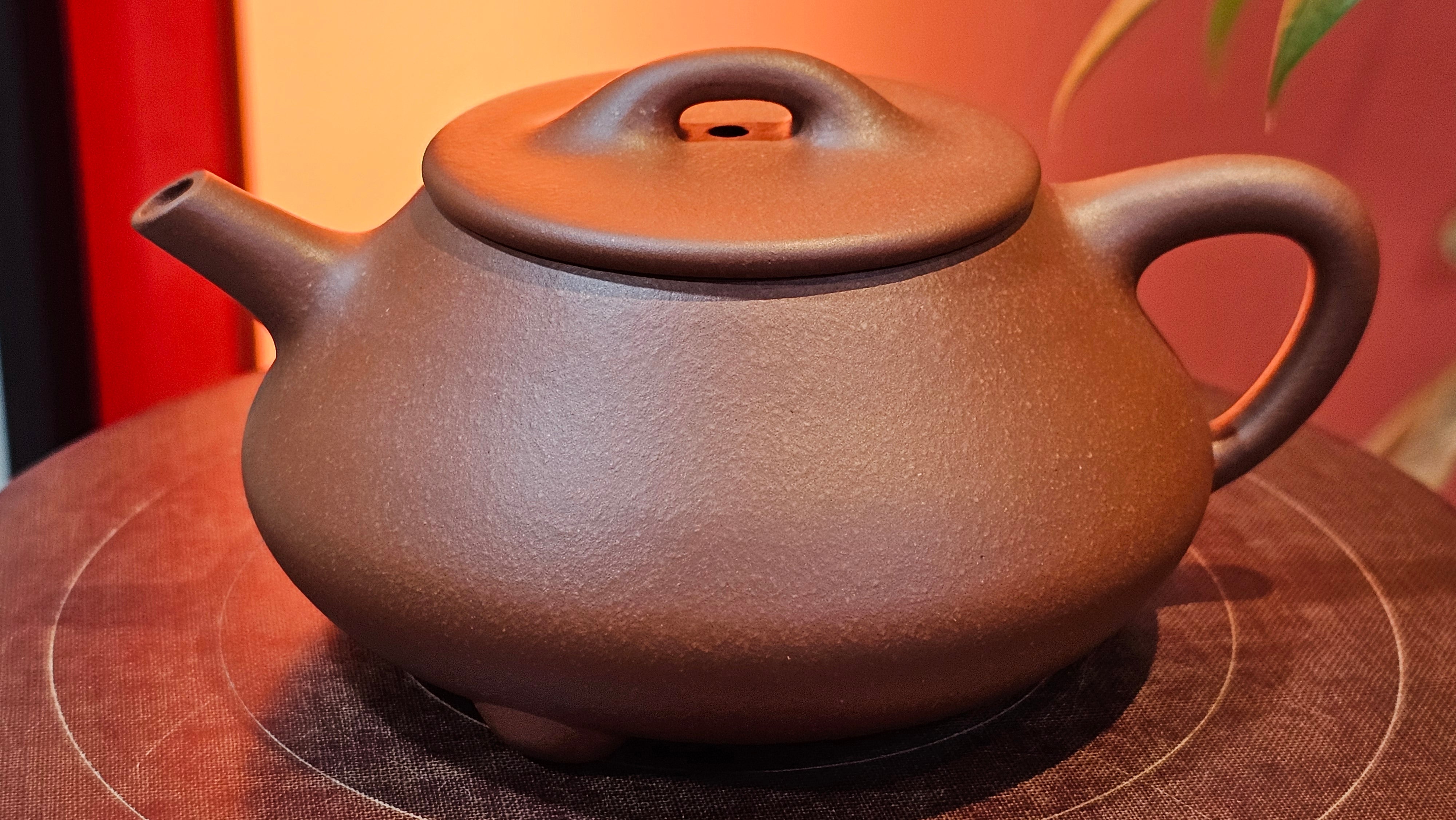 Shuo Piao 硕瓢, 221.3ml, Zi Ni 紫泥, by our Collaborative Craftsman Chen Huan 陈欢 ~ Congratulations to Mr R., 1728hrs 14th June 2025, Miami, FL.