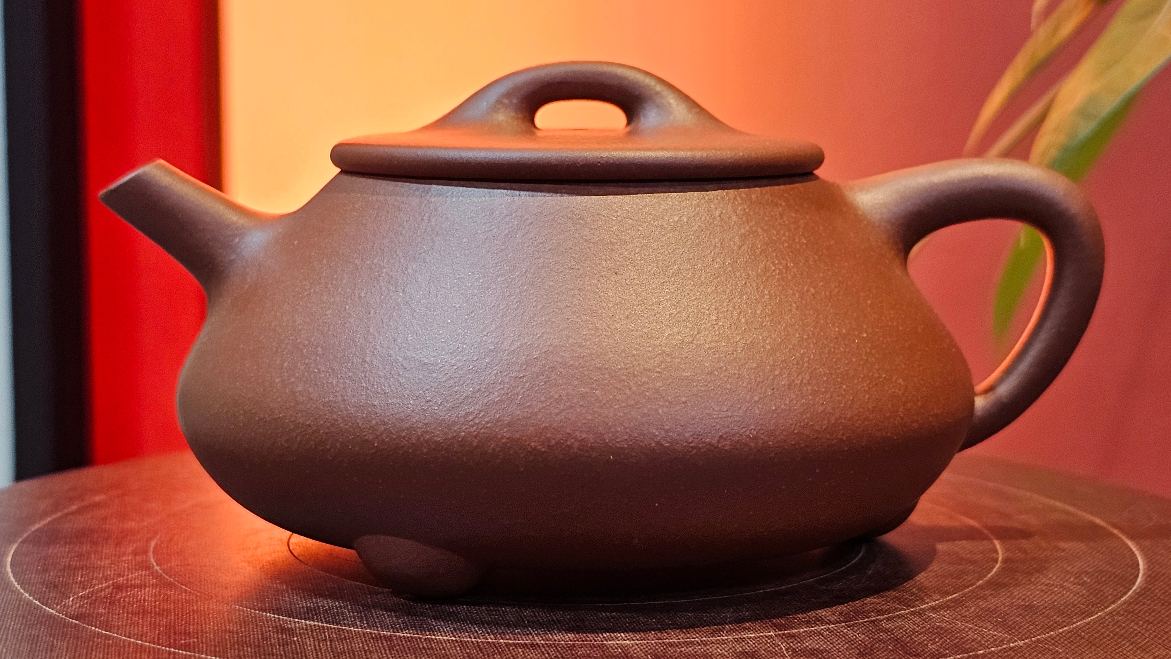 Shuo Piao 硕瓢, 221.3ml, Zi Ni 紫泥, by our Collaborative Craftsman Chen Huan 陈欢 ~ Congratulations to Mr R., 1728hrs 14th June 2025, Miami, FL.