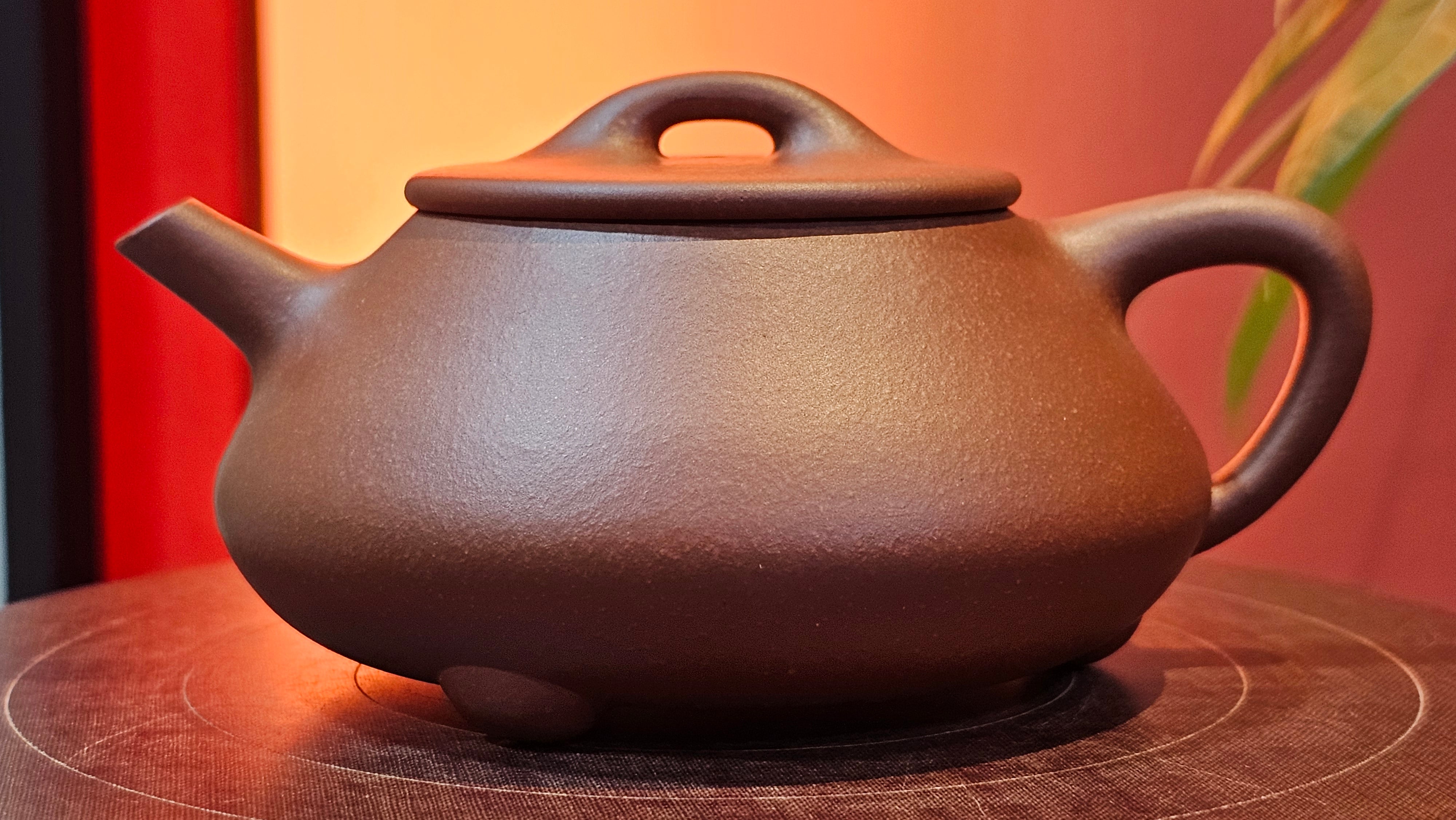 Shuo Piao 硕瓢, 221.3ml, Zi Ni 紫泥, by our Collaborative Craftsman Chen Huan 陈欢 ~ Congratulations to Mr R., 1728hrs 14th June 2025, Miami, FL.