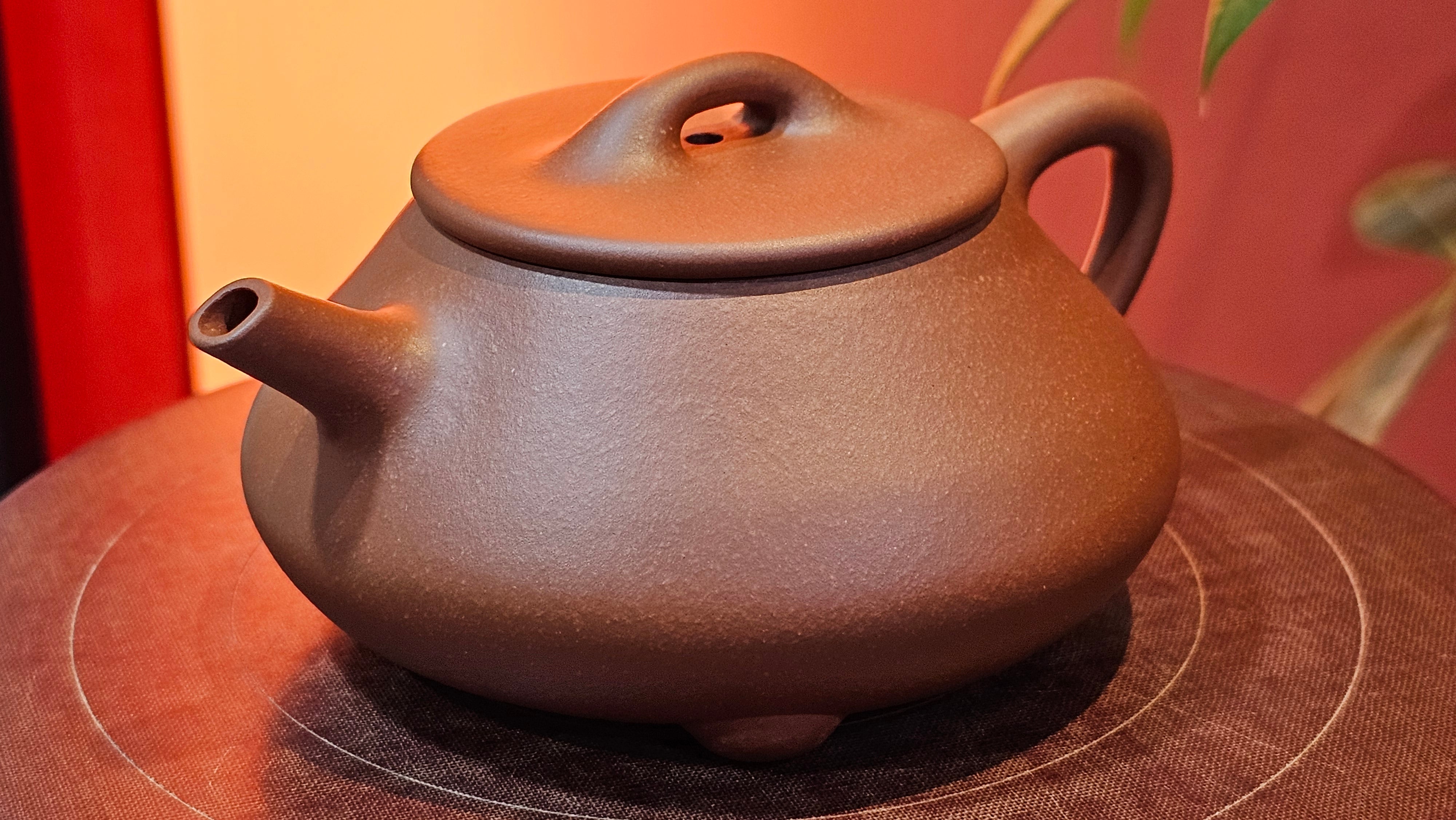 Shuo Piao 硕瓢, 221.3ml, Zi Ni 紫泥, by our Collaborative Craftsman Chen Huan 陈欢 ~ Congratulations to Mr R., 1728hrs 14th June 2025, Miami, FL.