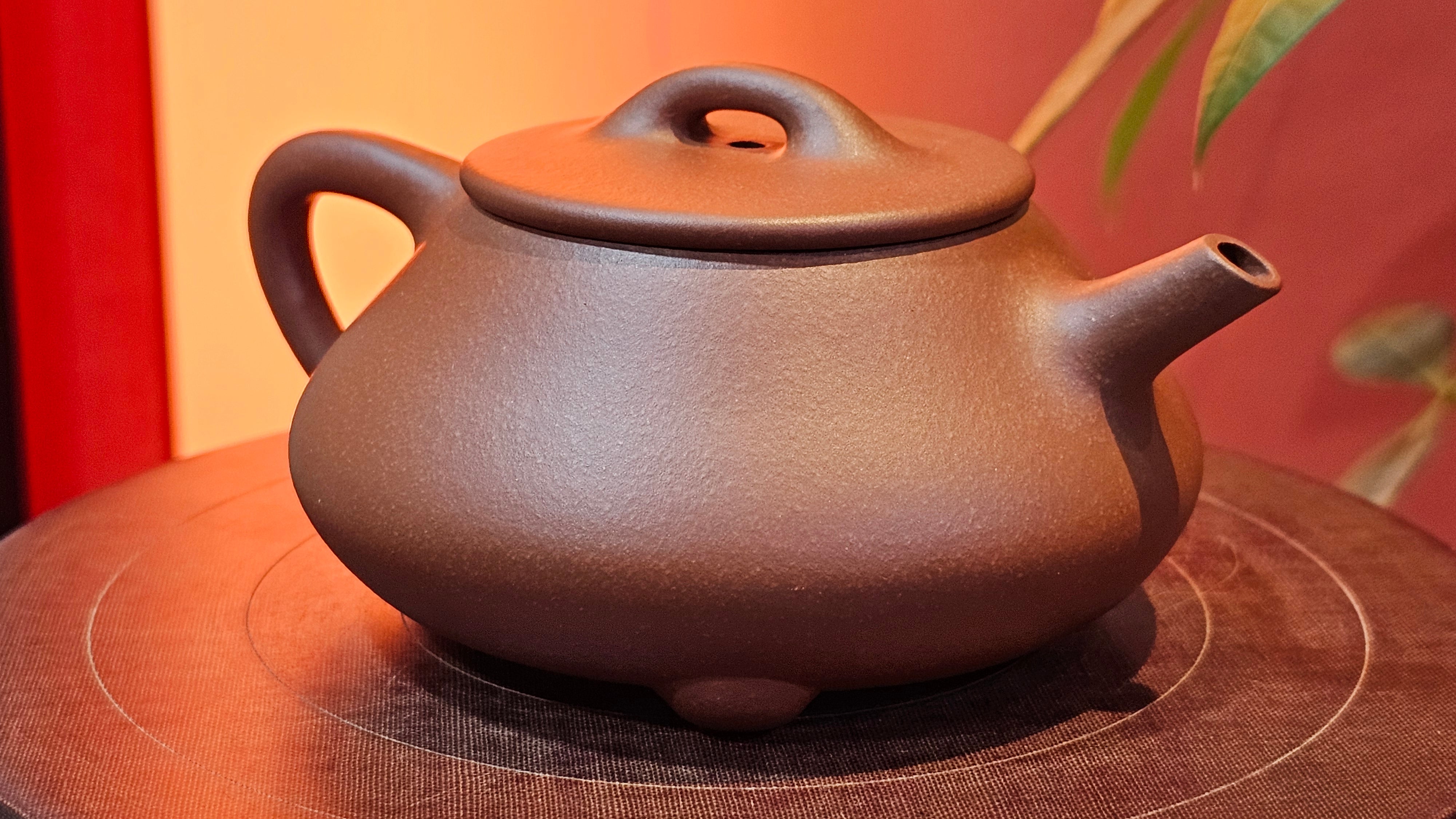 Shuo Piao 硕瓢, 221.3ml, Zi Ni 紫泥, by our Collaborative Craftsman Chen Huan 陈欢 ~ Congratulations to Mr R., 1728hrs 14th June 2025, Miami, FL.