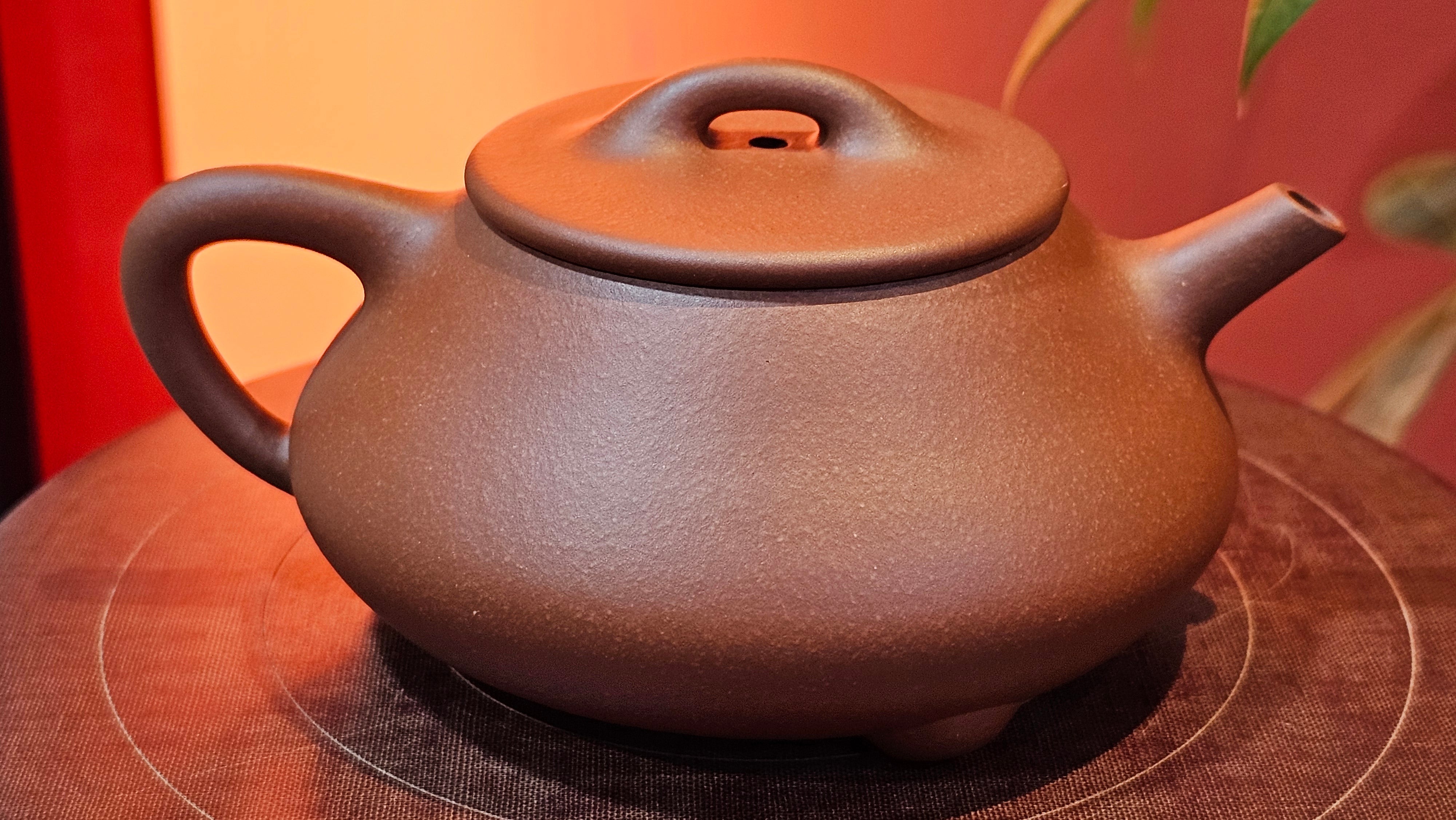 Shuo Piao 硕瓢, 221.3ml, Zi Ni 紫泥, by our Collaborative Craftsman Chen Huan 陈欢 ~ Congratulations to Mr R., 1728hrs 14th June 2025, Miami, FL.