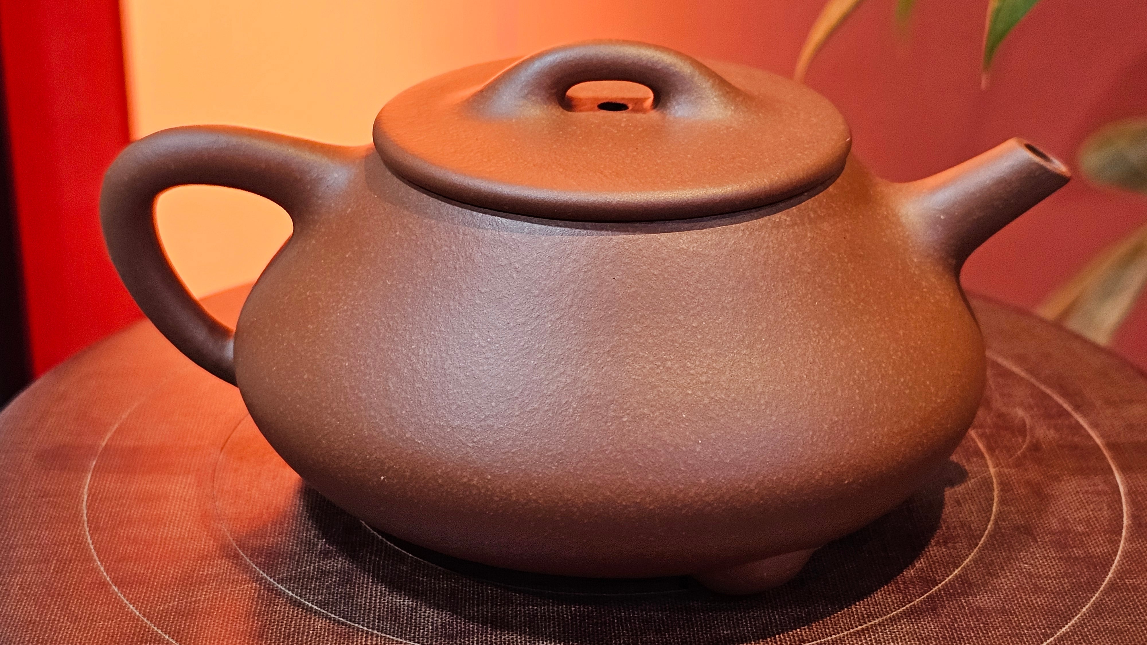 Shuo Piao 硕瓢, 221.3ml, Zi Ni 紫泥, by our Collaborative Craftsman Chen Huan 陈欢 ~ Congratulations to Mr R., 1728hrs 14th June 2025, Miami, FL.