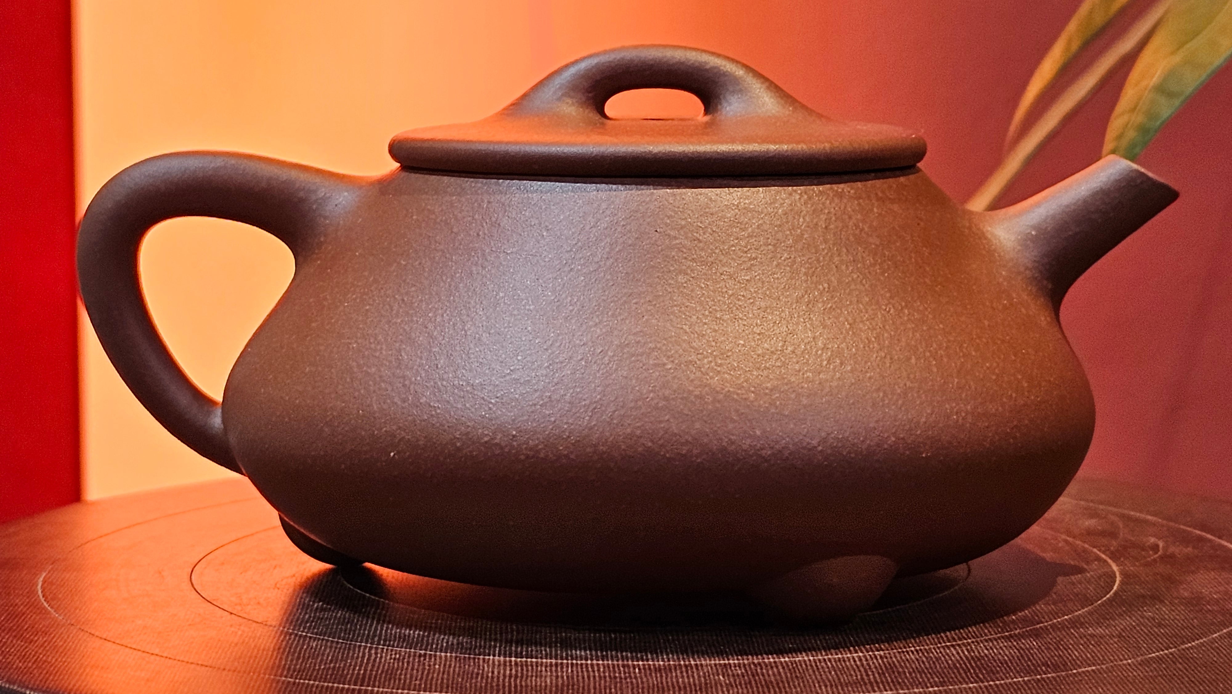 Shuo Piao 硕瓢, 221.3ml, Zi Ni 紫泥, by our Collaborative Craftsman Chen Huan 陈欢 ~ Congratulations to Mr R., 1728hrs 14th June 2025, Miami, FL.