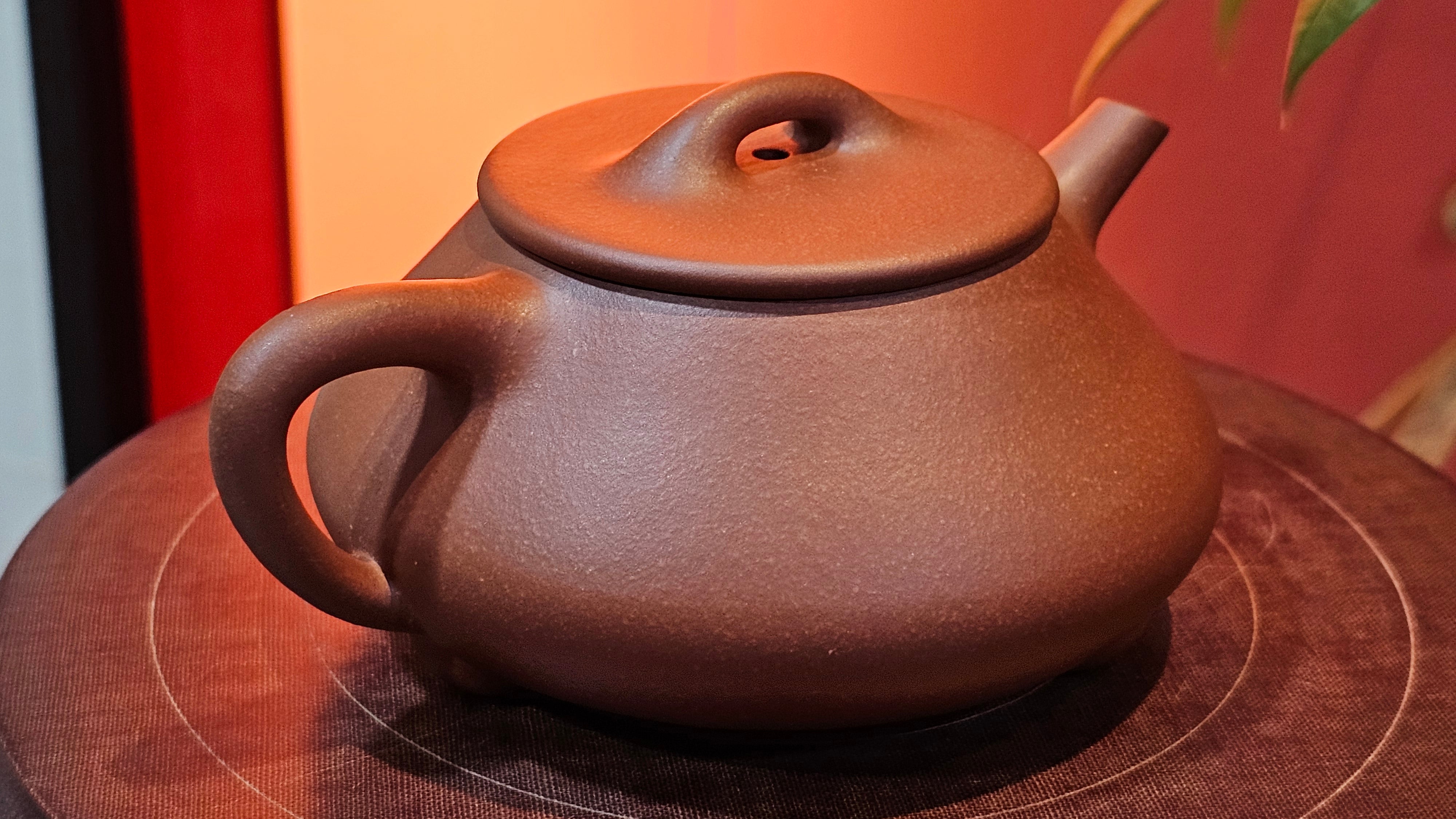 Shuo Piao 硕瓢, 221.3ml, Zi Ni 紫泥, by our Collaborative Craftsman Chen Huan 陈欢 ~ Congratulations to Mr R., 1728hrs 14th June 2025, Miami, FL.